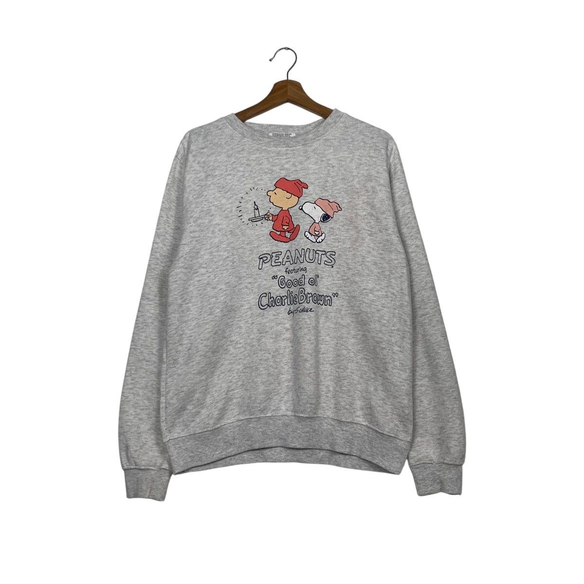 Japanese Brand Peanuts Charlie Brown Crewneck Sweatshirt Size US L / EU 52-54 / 3 - 1 Thumbnail