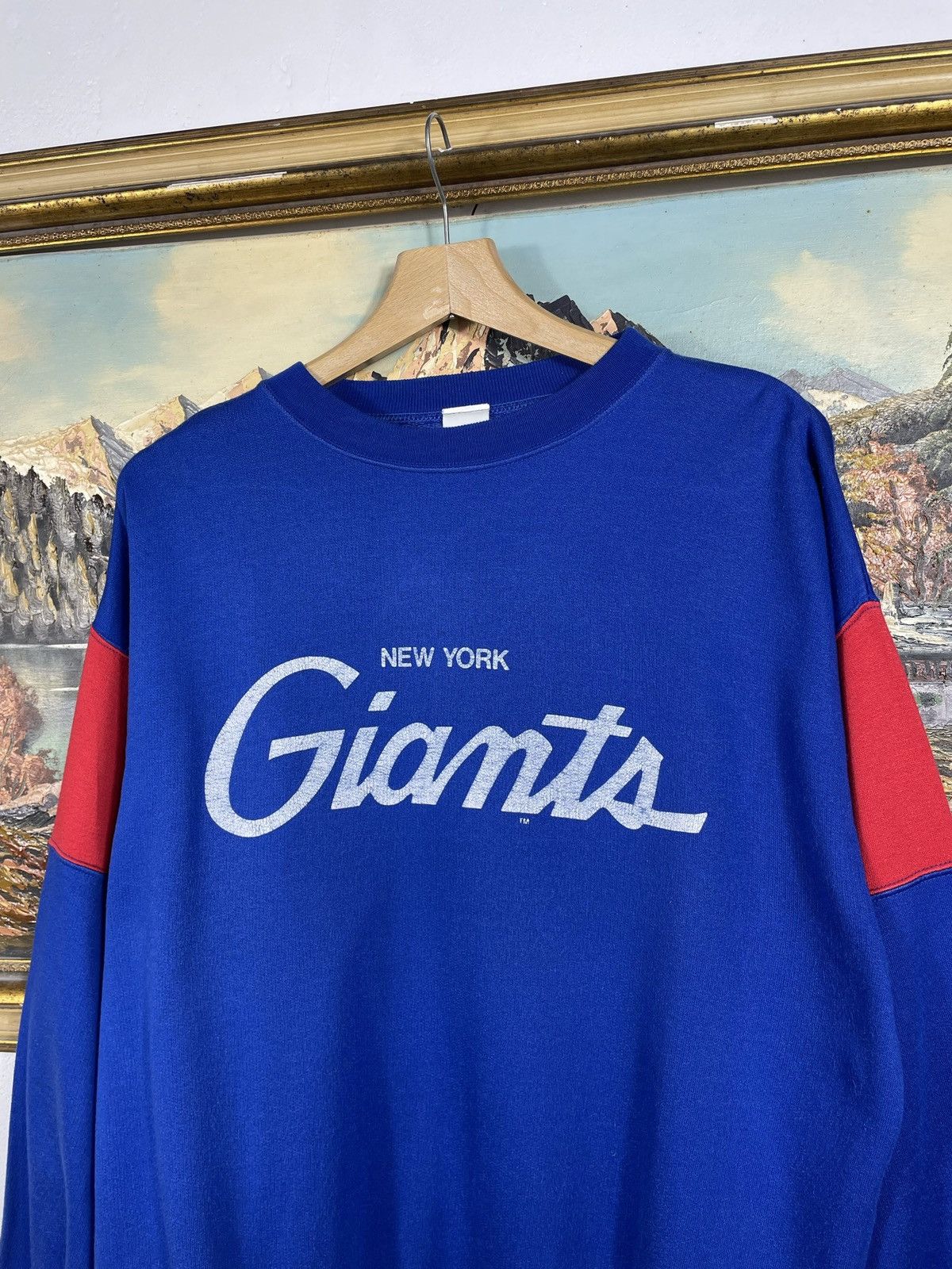 NFL × Vintage NFL Vintage 80s Giants New York Crewneck Sweatshirt Baseball Size US L / EU 52-54 / 3 - 5 Thumbnail