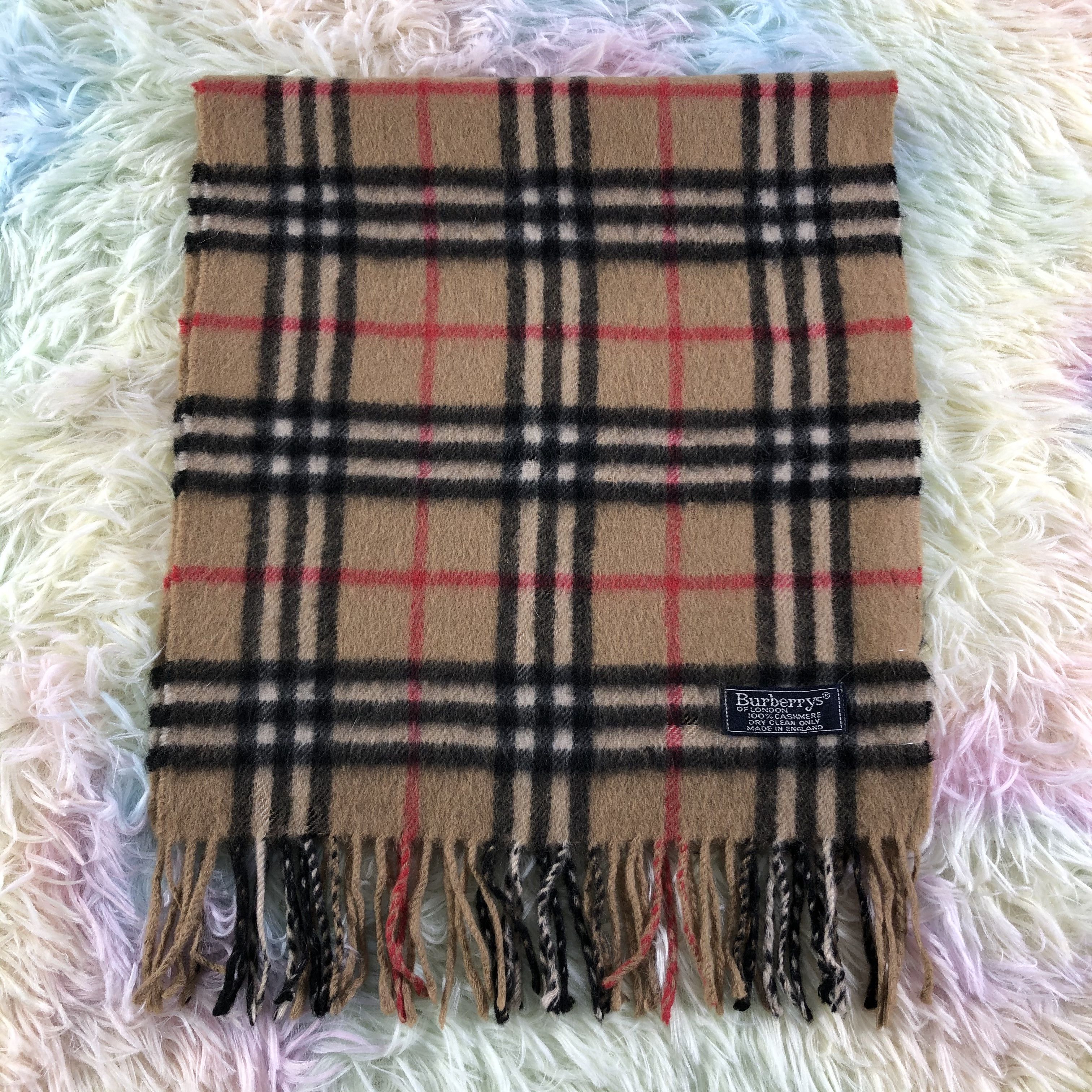 Burberry × Vintage Burberry Scarf / Muffler / Neckwear - KM438 Size ONE SIZE - 2 Thumbnail