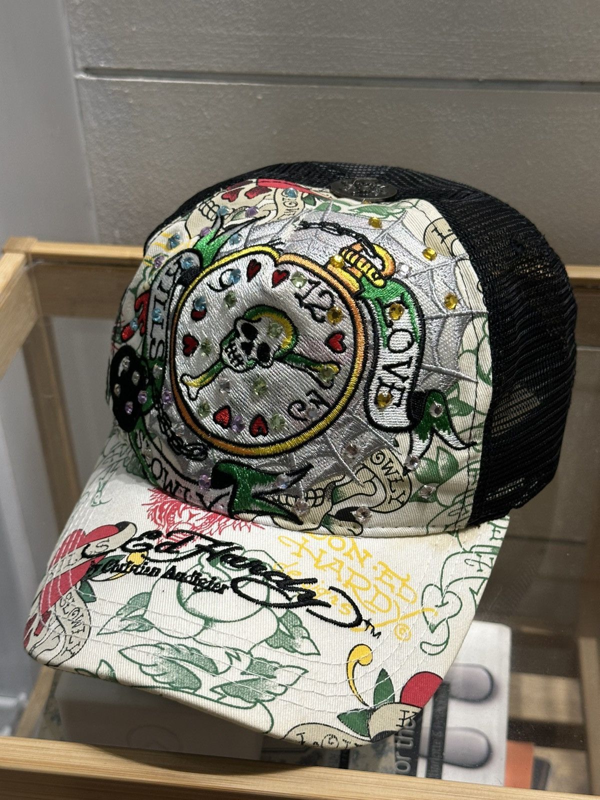 Christian Audigier × Ed Hardy Ed Hardy Rhinestone by Christian Audigier Skull Tattoo Size ONE SIZE - 16 Thumbnail