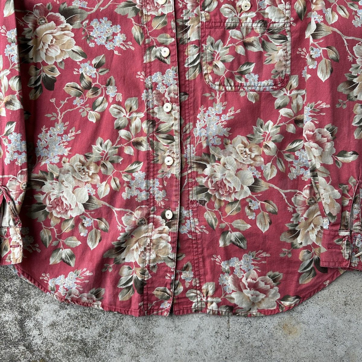 Vintage 90s Lia wear floral flowers button up shirt allover print Size US S / EU 44-46 / 1 - 5 Thumbnail