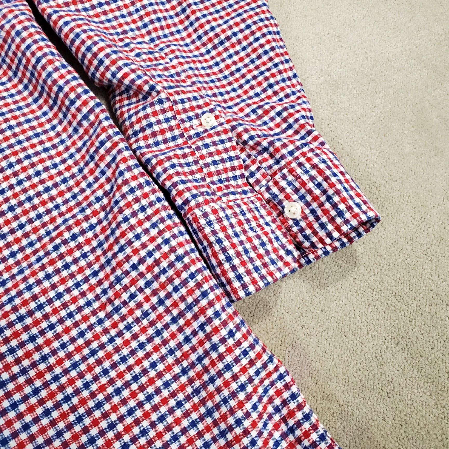 Ralph Lauren Ralph Lauren Shirt Mens 4XLT Tall White Blue Red Button Up Long Sleeve Oxford Shirt Mens Long Sleeve Button-Up 4XLT White Blue Red Oxford Ralph Lauren Size US XXL / EU 58 / 5 - 4 Thumbnail