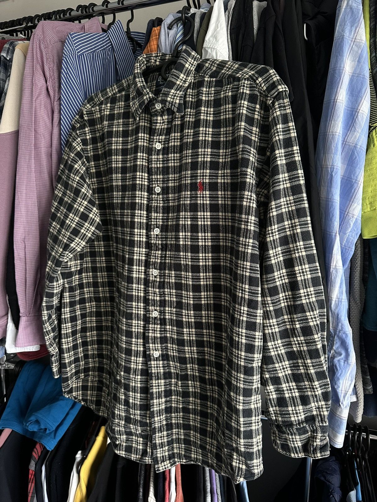 Polo Ralph Lauren × Vintage Polo Ralph Lauren Lowell Sport Button Up Plaid Flannel M Size US M / EU 48-50 / 2 - 13 Thumbnail