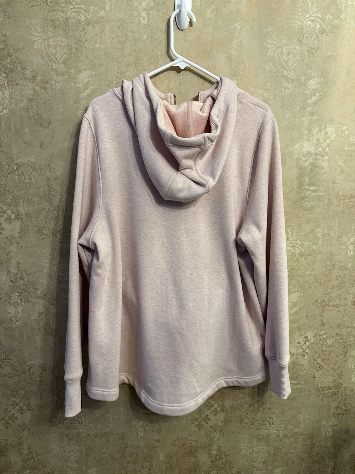 Designer ATHLETA Sweatshirt XL Cozy Karma 1/4 Zip Hoodie Pink NWOT Size XXS / US 00 / IT 34 - 8 Thumbnail