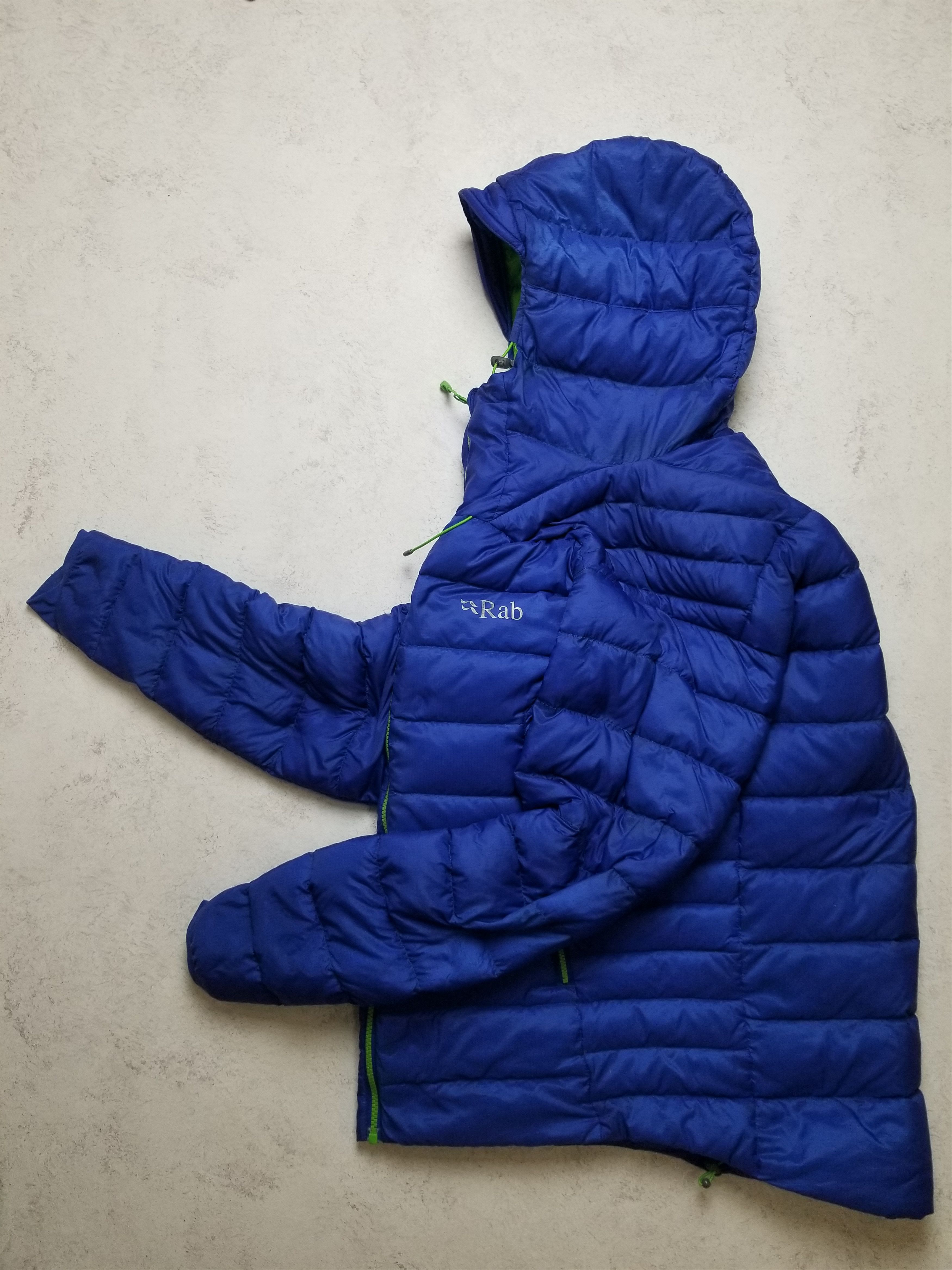 Rab Rab Electron Down Puffer Jacket Blue Green Pertex Size US S / EU 44-46 / 1 - 2 Thumbnail