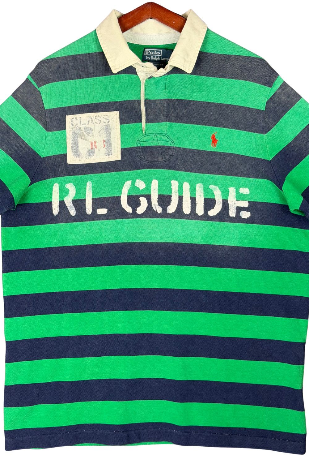 Polo Ralph Lauren Polo RL Vintage Fade Rugby Polo RL Guide 34 Stripe XL Size US XL / EU 56 / 4 - 6 Thumbnail