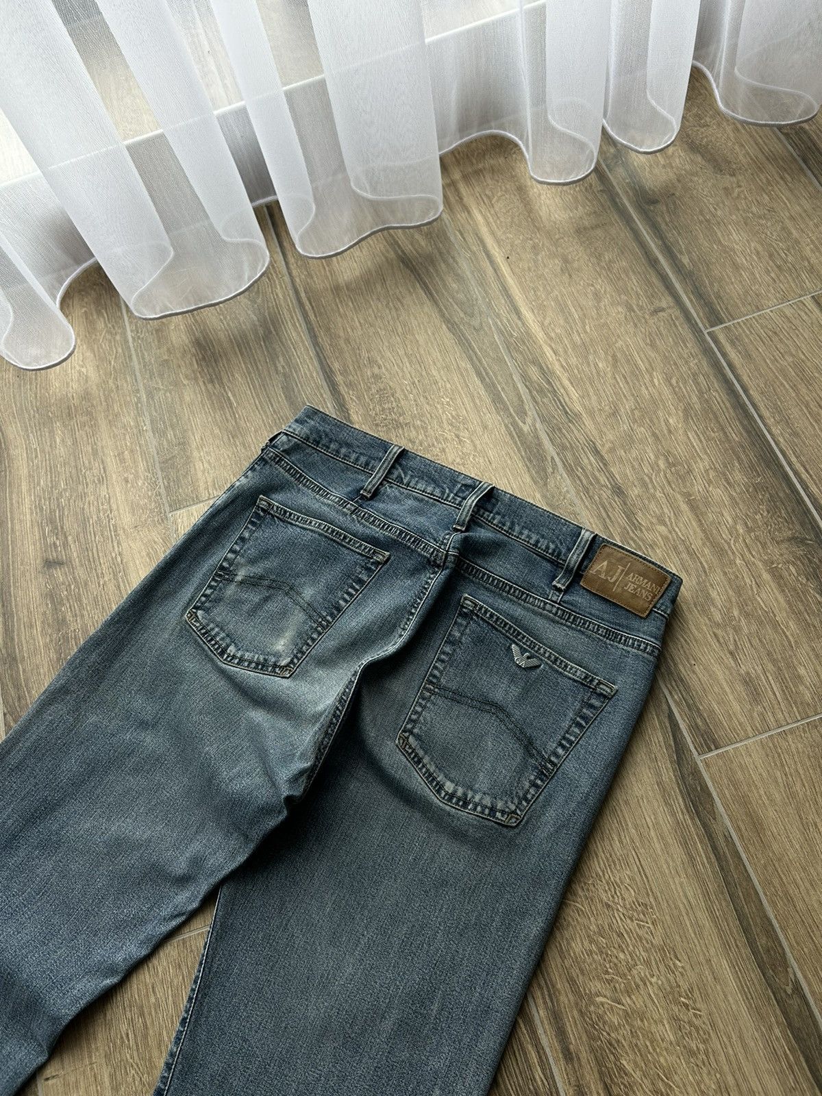 Armani × Emporio Armani × Vintage Vintage Armani Jeans mens distressed denim pants Size US 36 / EU 52 - 5 Thumbnail