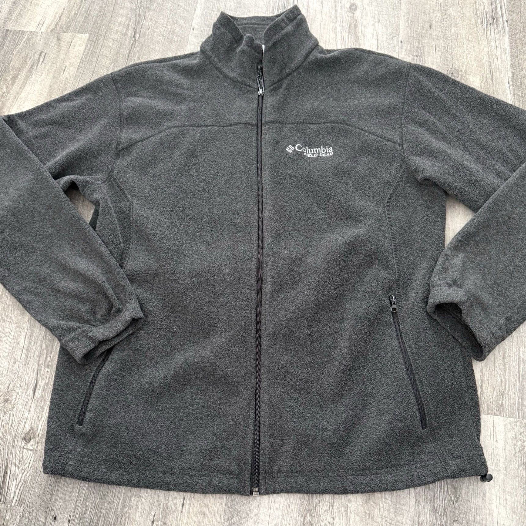 Vintage Columbia Field Gear Jacket Mens Large Gray Full Zip Pockets Fleece Outdoors Outdoor Activewear Casual Workwear 90s (no, can't include 90s) Size US L / EU 52-54 / 3 - 7 Thumbnail