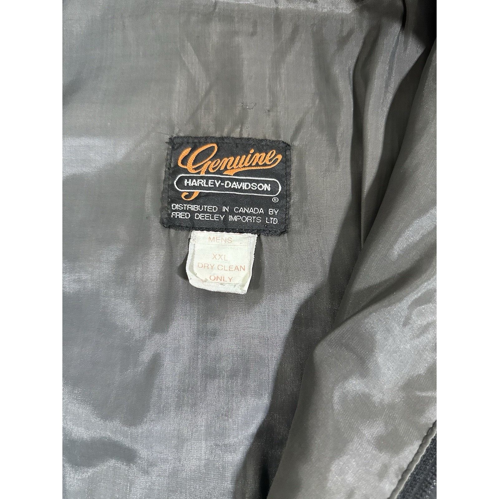 Harley Davidson Vintage Harley Davidson Distressed Thrashed Motorcycle Jacke Size US XXL / EU 58 / 5 - 5 Thumbnail