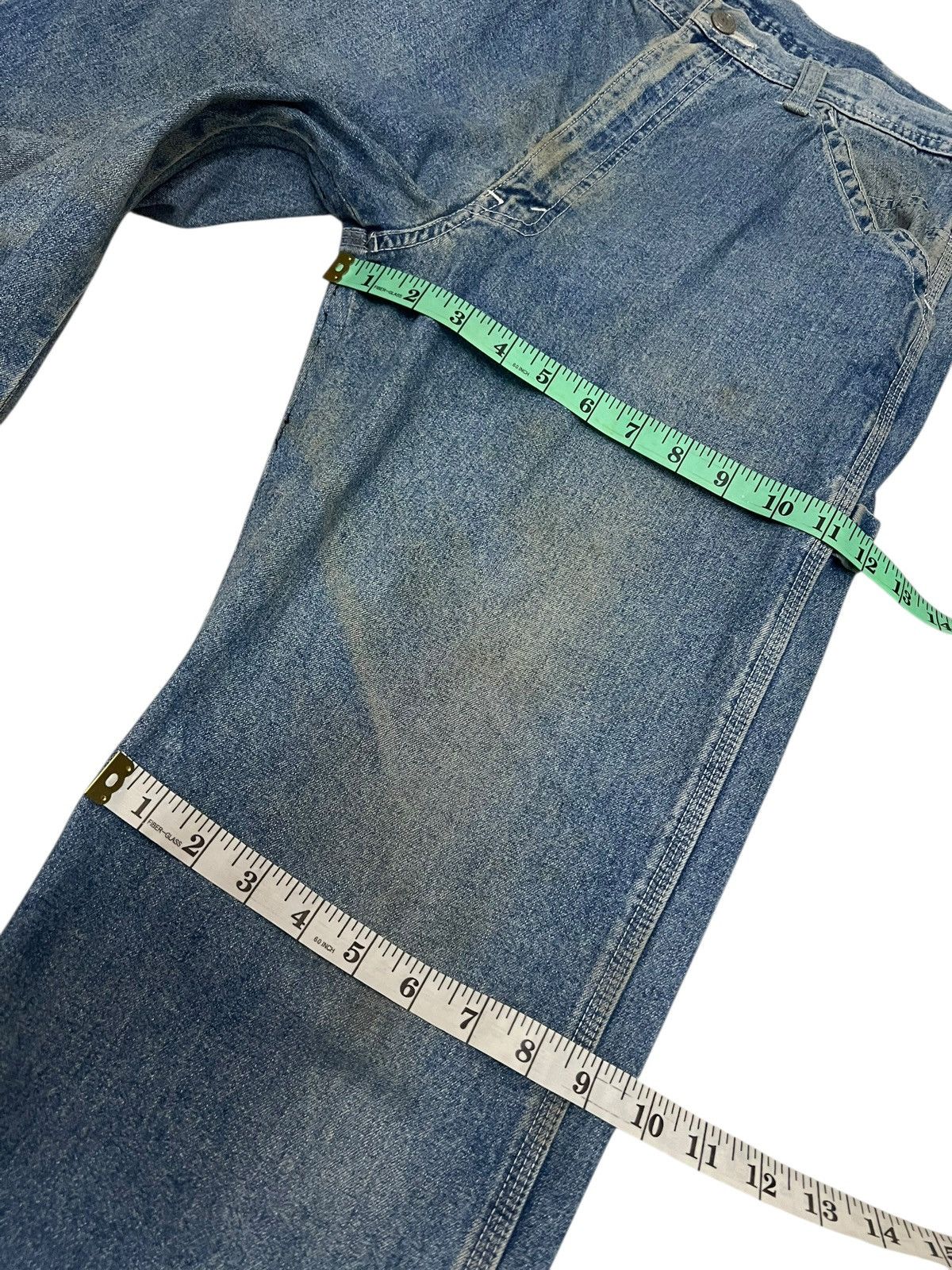 Japanese Brand Vintage Japanese Brand GL Heart Carpentar Mud Wash Jean Size US 31 - 20 Thumbnail
