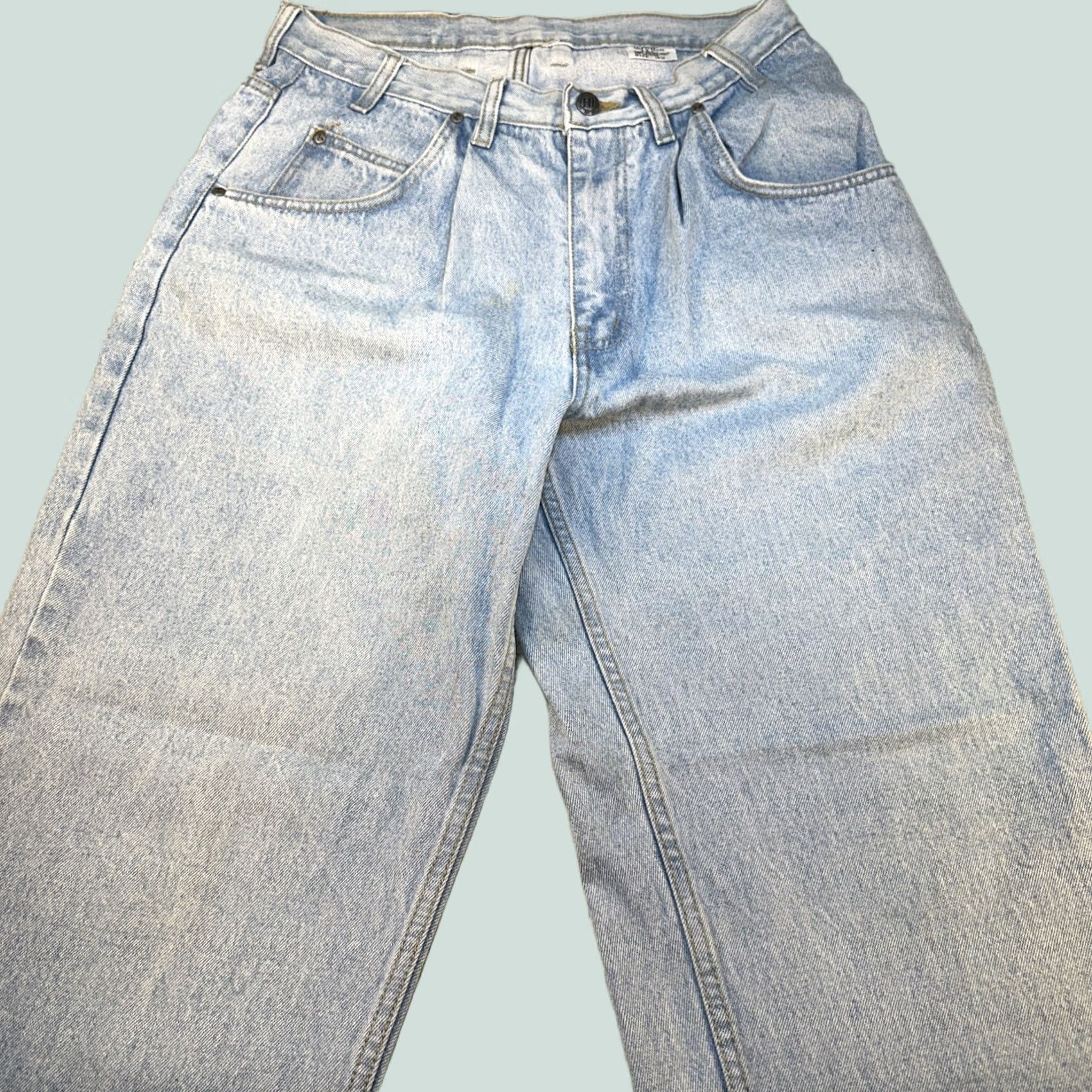Vintage VINTAGE Men’s Cutline Original Style Jeans Wide-Leg Baggy 32 Regular 27in Blue Jeans Men 32 Inseam 27in Size US 32 / EU 48 - 1 Thumbnail