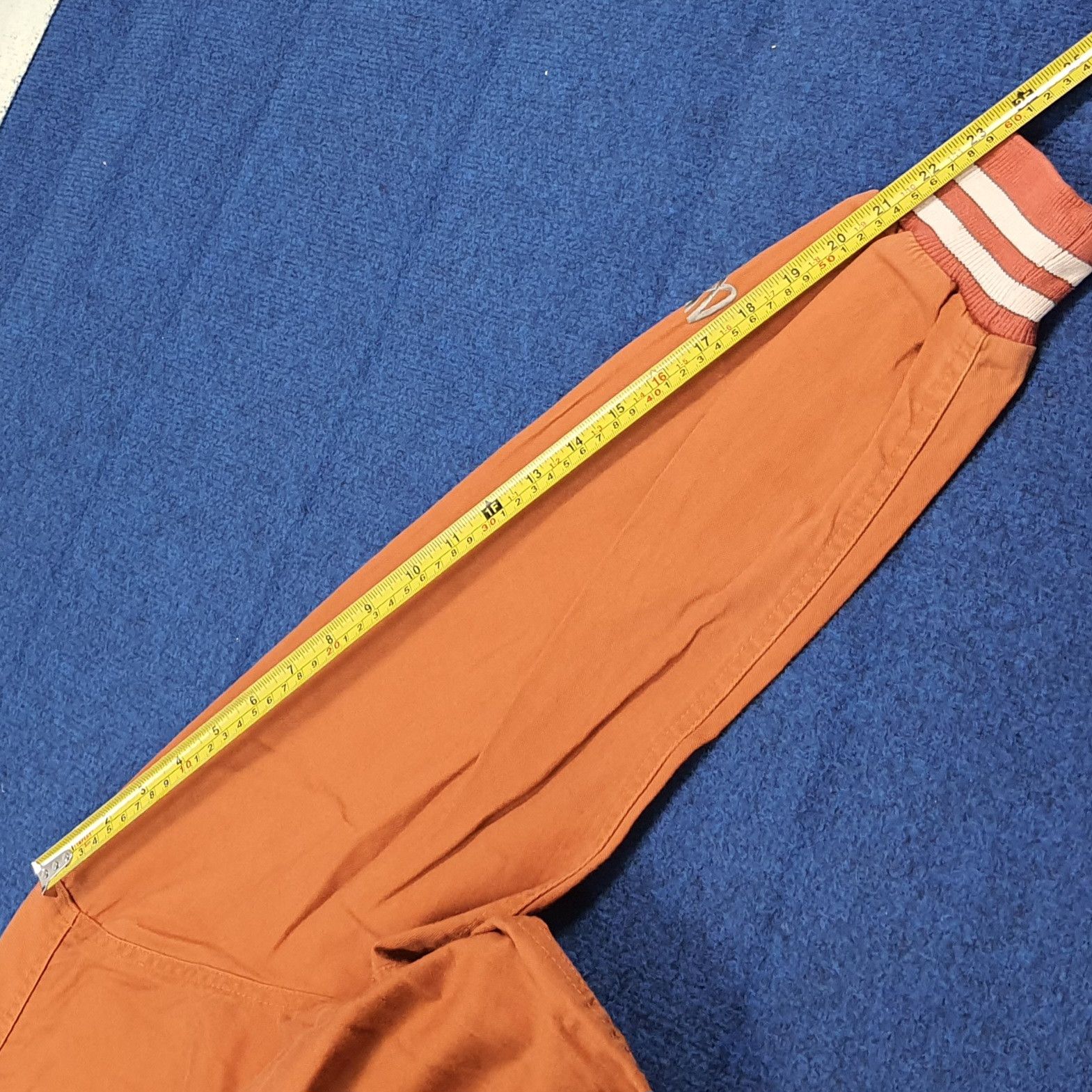 45rpm Rare 45RPM Studio Japan Varsity Orange Bomber Jacket C288N8 Size US L / EU 52-54 / 3 - 12 Thumbnail