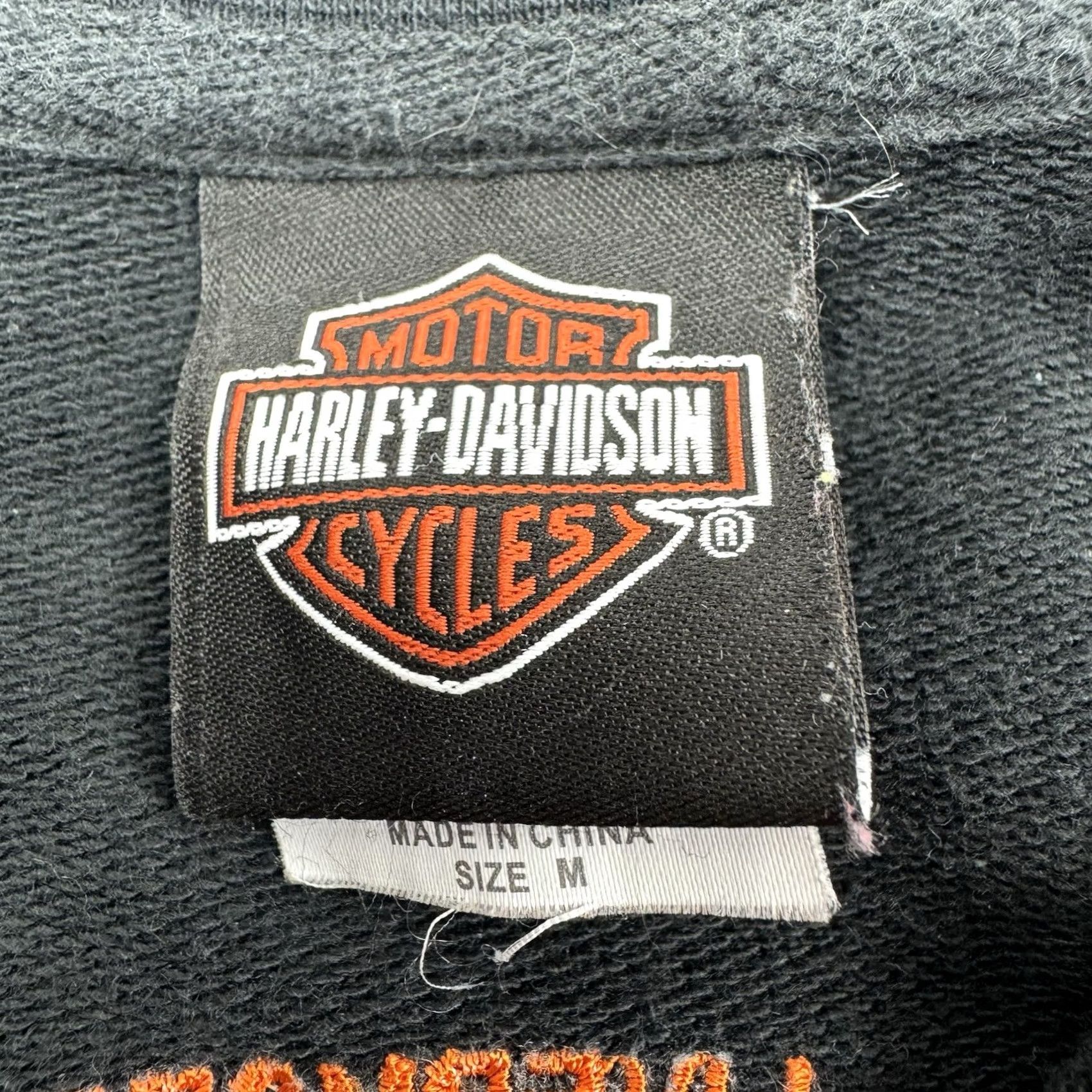 Harley Davidson VINTAGE Harley Davidson Full Zip Sweatshirt Womens Medium Hipster Biker Y2K Size M / US 6-8 / IT 42-44 - 4 Thumbnail