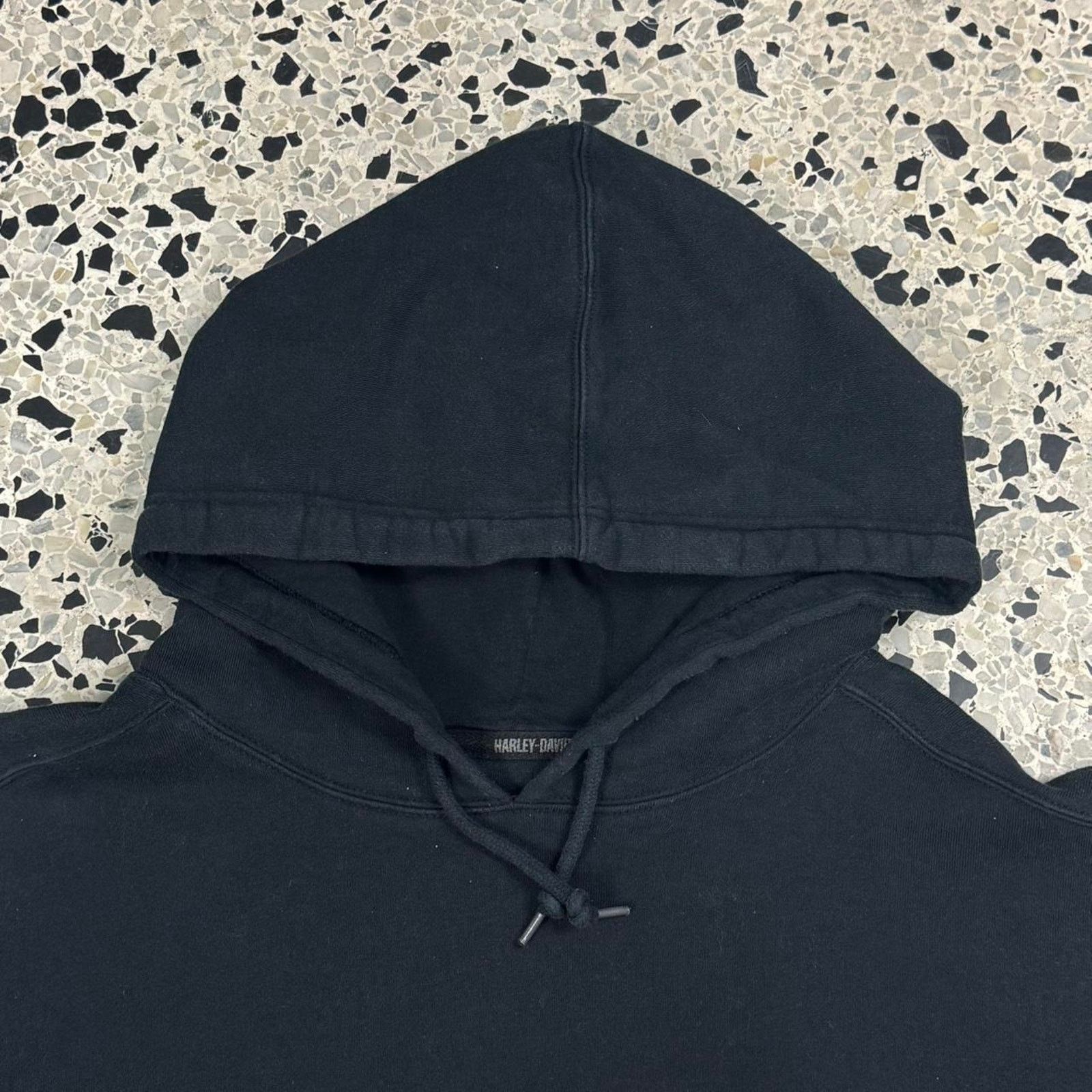 Harley Davidson × Vintage VINTAGE Y2K 2009 HARLEY DAVIDSON CHAIN WINGED SKULL HOODIE: Size US XL / EU 56 / 4 - 7 Thumbnail