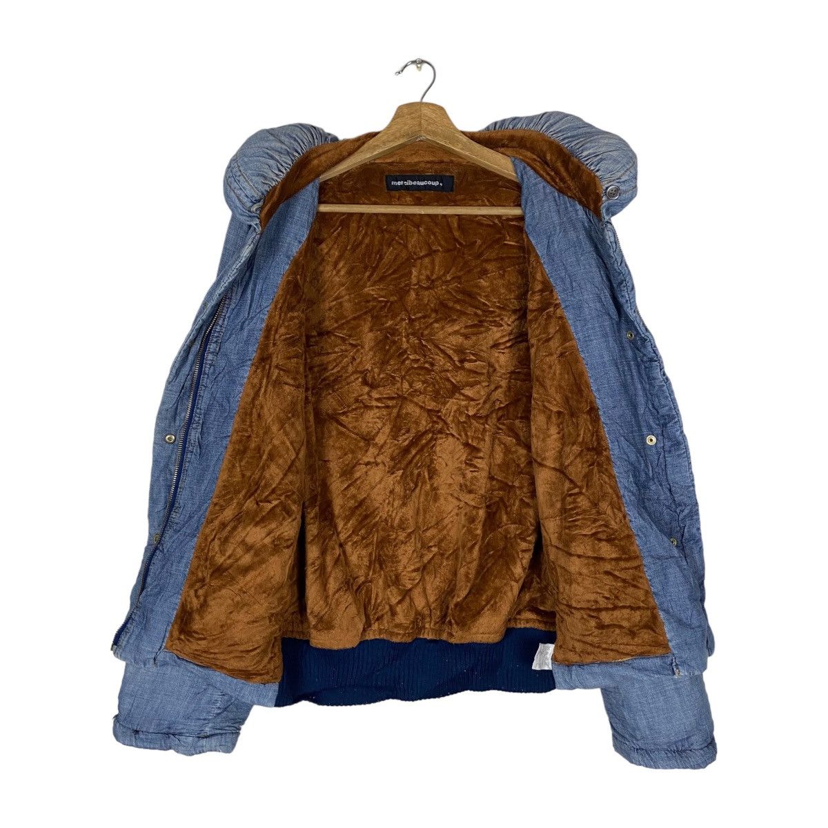 Vintage × mercibeaucoup Vintage Mercibeaucoup Quilted Sleeve Snap Button Full Zipper Size M / US 6-8 / IT 42-44 - 9 Thumbnail