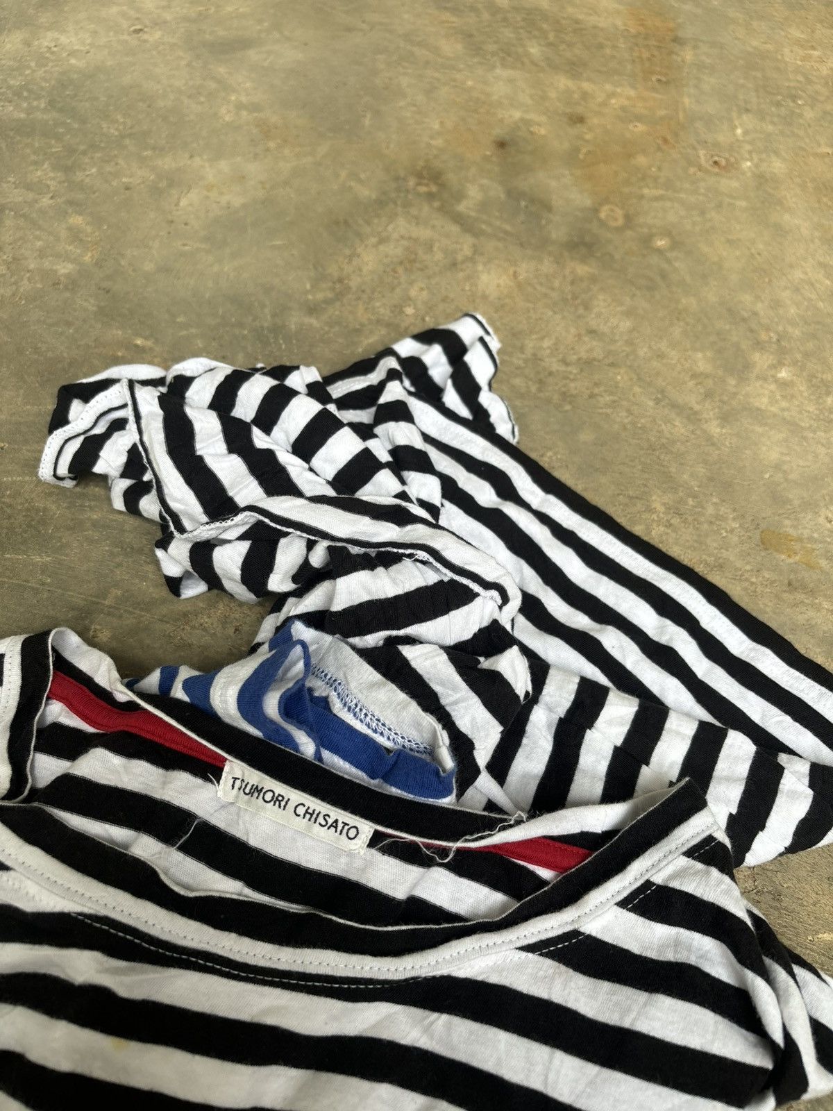 Tsumori Chisato Tsumori Chisato Issey Miyake Stripe Tshirt Size ONE SIZE - 6 Thumbnail