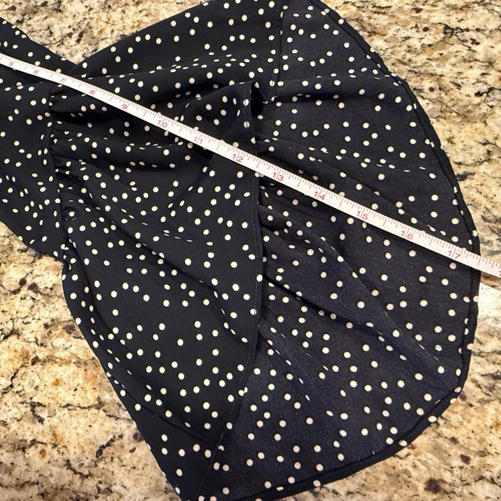Lulus Lulus black white polka dot ruffle bell sleeve dress SZ XS Size XS / US 0-2 / IT 36-38 - 9 Thumbnail