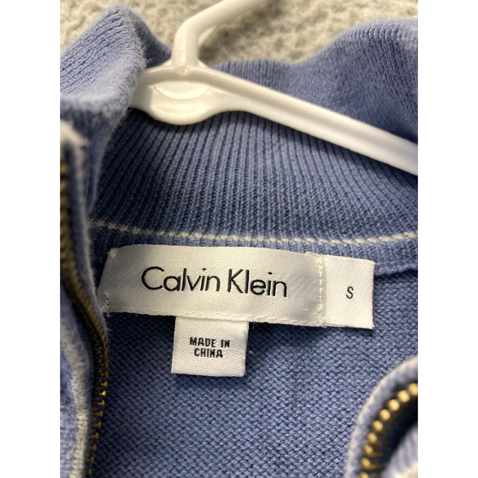 Calvin Klein Calvin Klein Golf Sweater Small Blue 1/4 Zip Fleece Pullover Mens Size US S / EU 44-46 / 1 - 3 Thumbnail