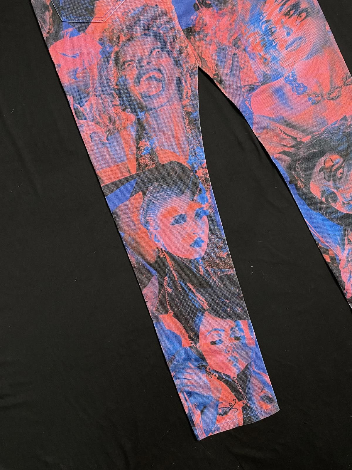 Designer Deadstock Pure Void Graphic Jeans Medium Size US 32 / EU 48 - 5 Thumbnail
