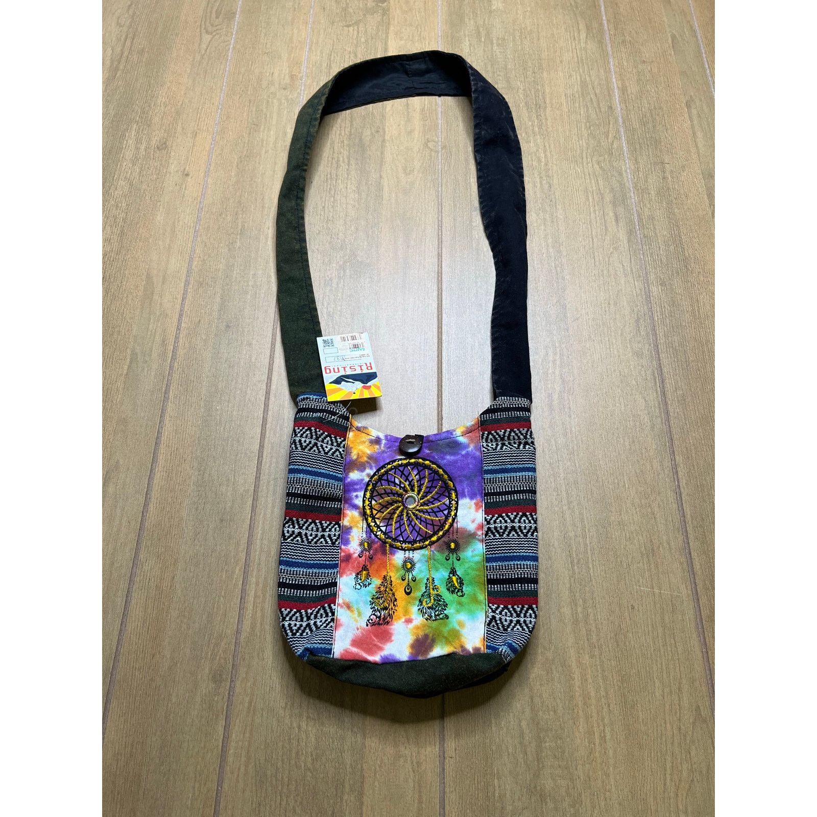 Vintage Rising International Dreamcatcher Boho Hobo Bag Tie Dye Size ONE SIZE - 2 Thumbnail