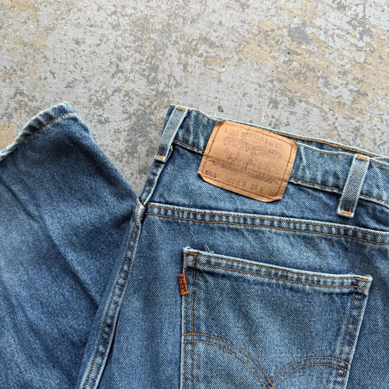Levi's 90’s Levi’s OrangeTab 505 Straight Leg Jeans Made In USA Size US 35 - 4 Thumbnail