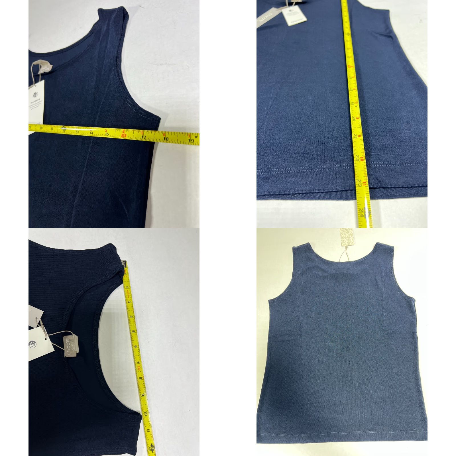 Vintage VINTAGE Chico's Travelers Essentials Wrinkle Resistant Reversible Neckline Tank Top, Adult Large, Black, Travel, Womens Size L / US 10 / IT 46 - 8 Thumbnail