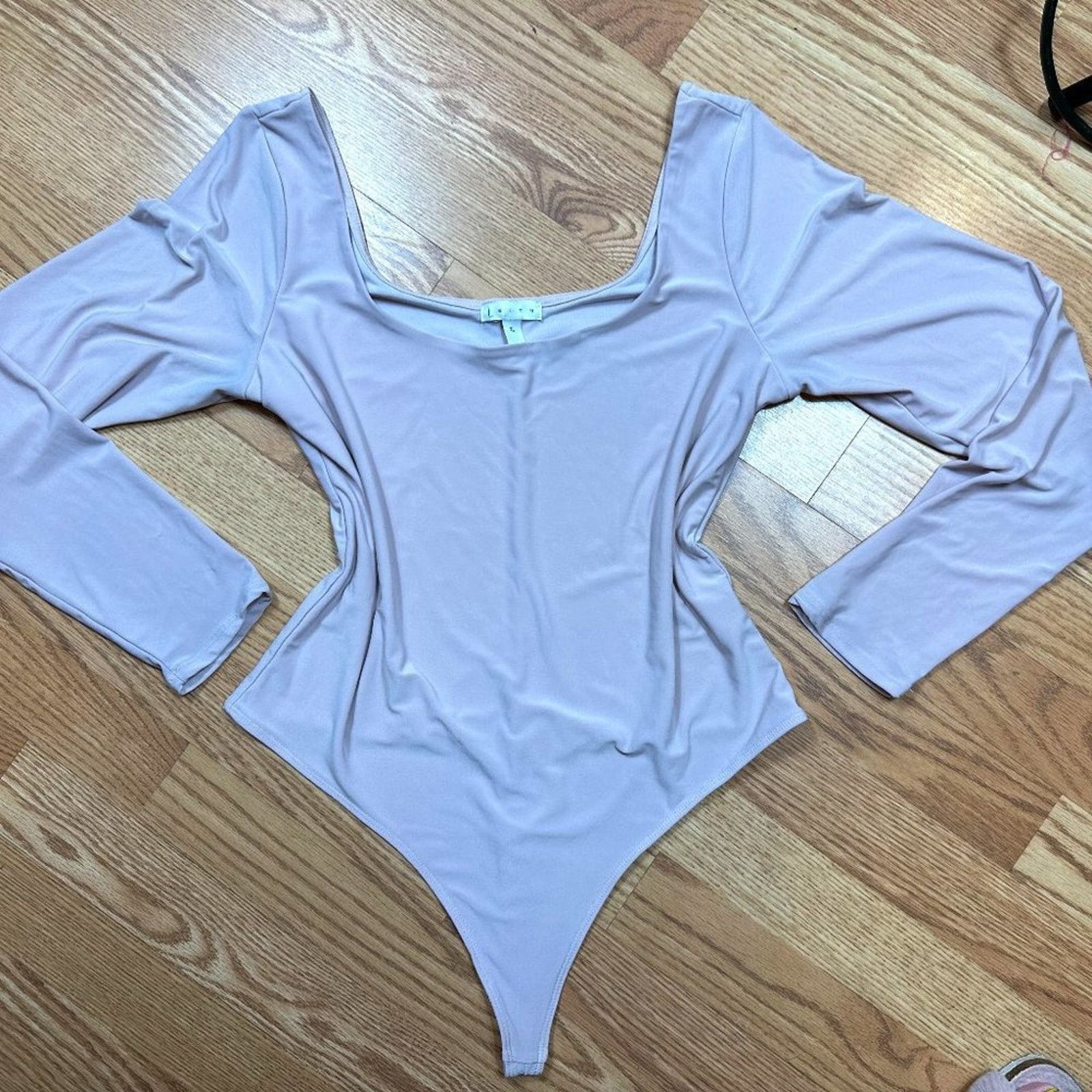 Other Leith Nordstroms Scoop Long Sleeve Thong Bodysuit Blush XL Size XL / US 12-14 / IT 48-50 - 5 Thumbnail