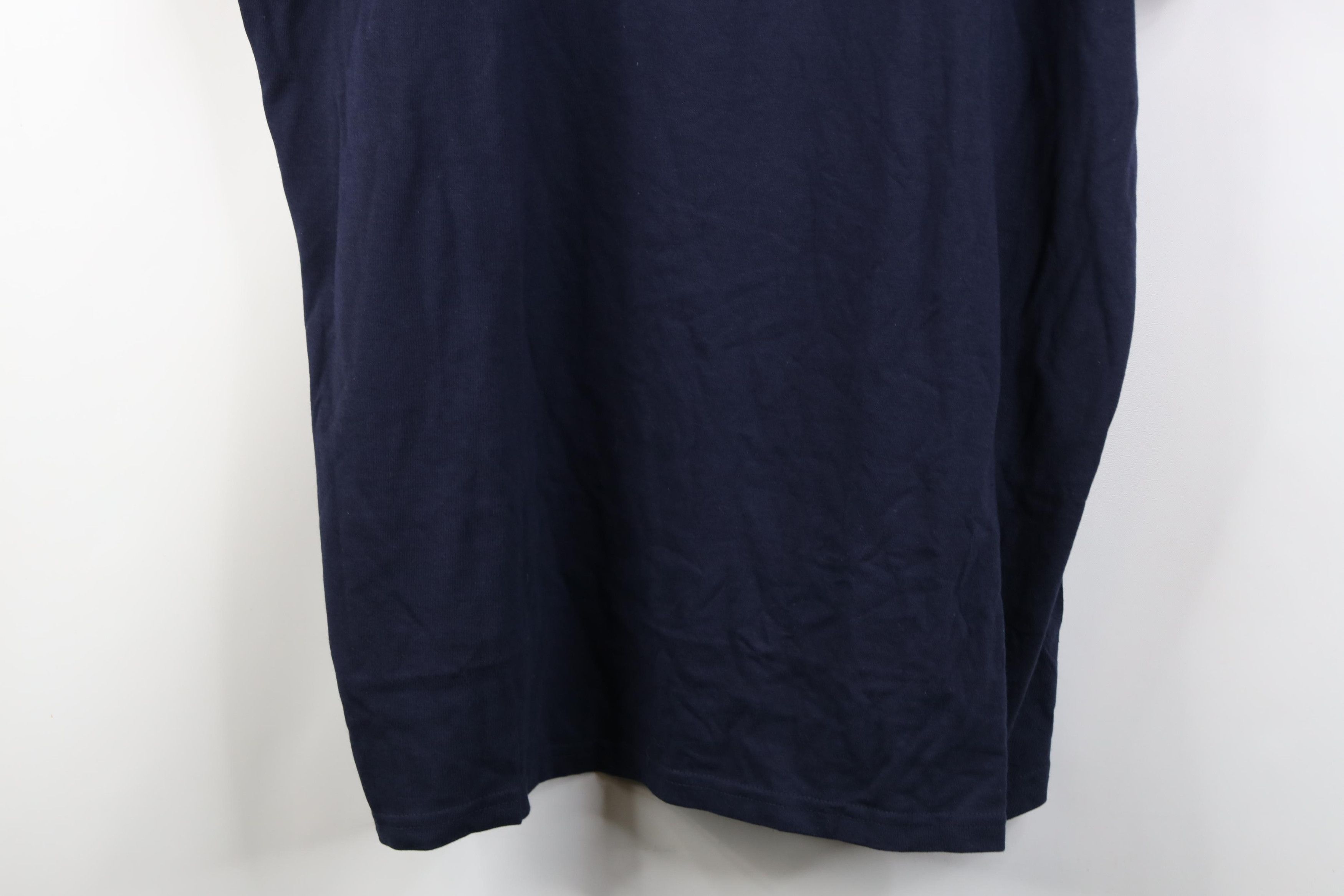 Polo Ralph Lauren Deadstock Vintage 90s Ralph Lauren Center Logo T-Shirt Blue Size US XXL / EU 58 / 5 - 3 Thumbnail