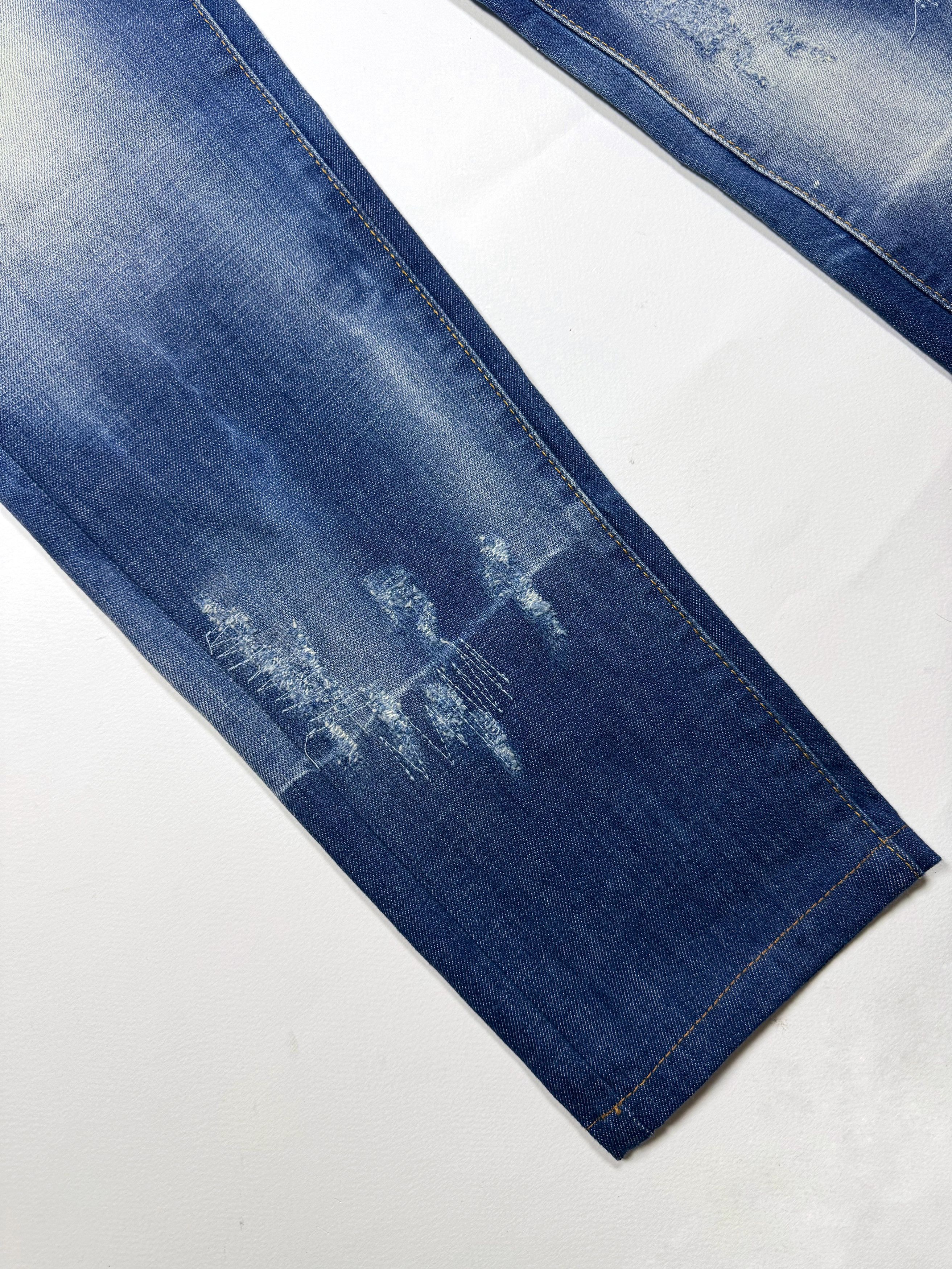 Dsquared2 Dsquared2 Distressed Slim Blue Jeans 32х32 Size US 32 / EU 48 - 7 Thumbnail