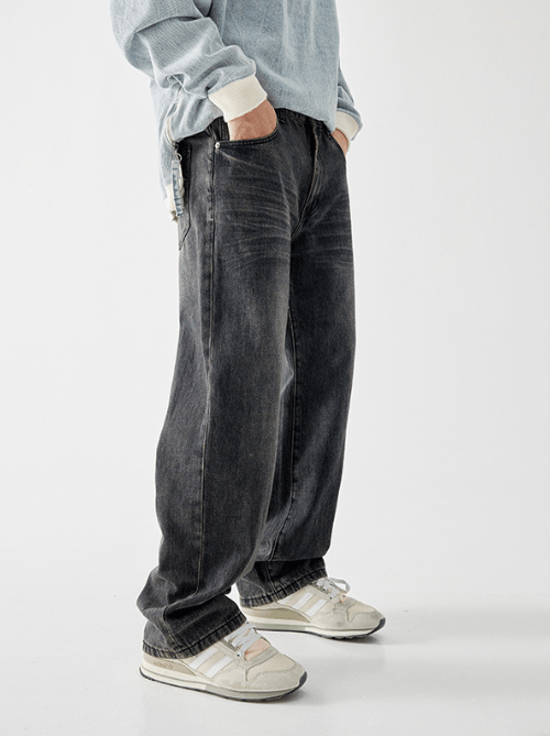 Japanese Brand Vintage clanfit washed whisker jeans straight leg Size US 32 / EU 48 - 3 Thumbnail