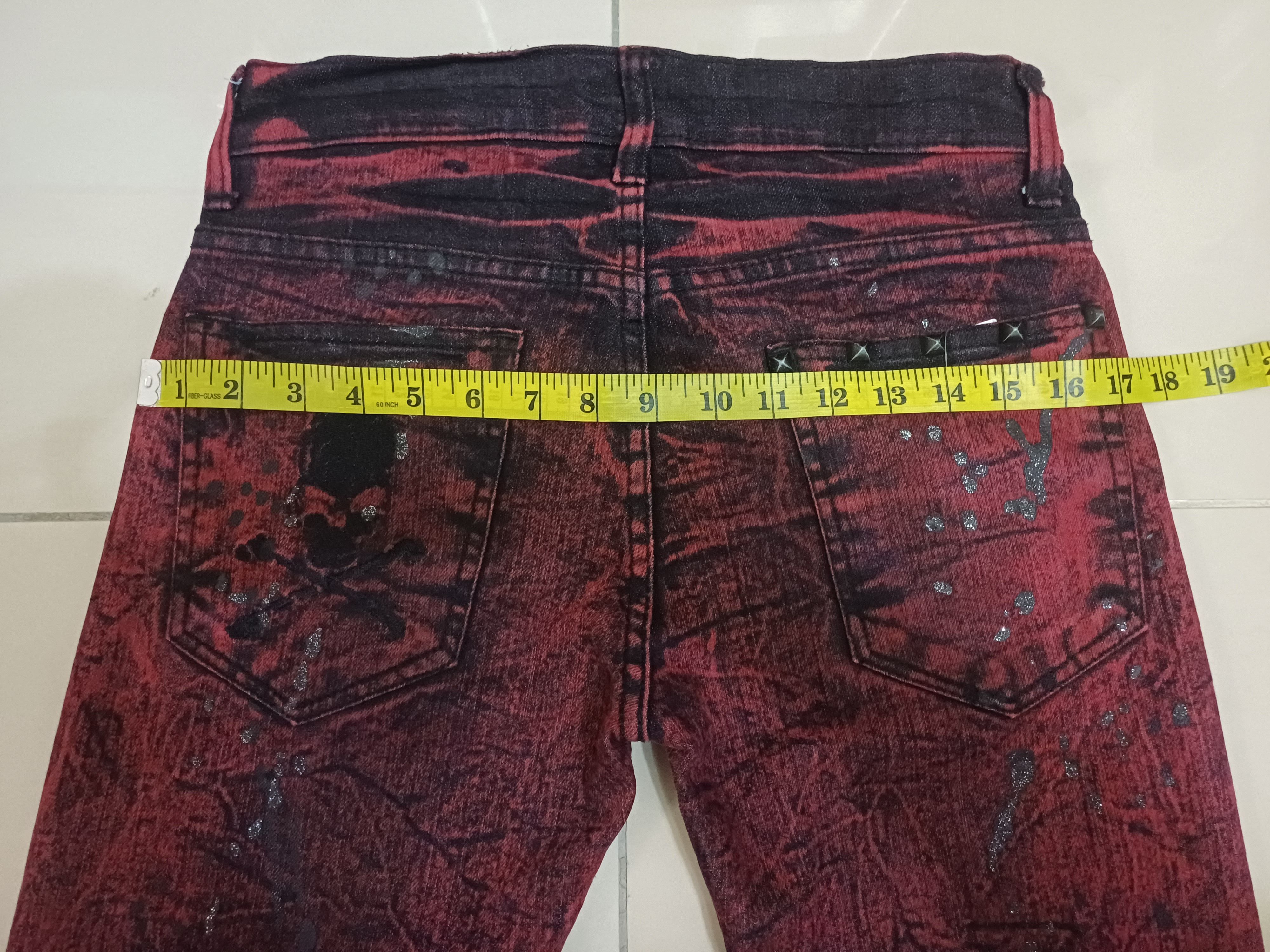 Other Crazy slim flared jeans 🔥 gothic/ punkers jeans🔥 Size US 30 / EU 46 - 19 Thumbnail