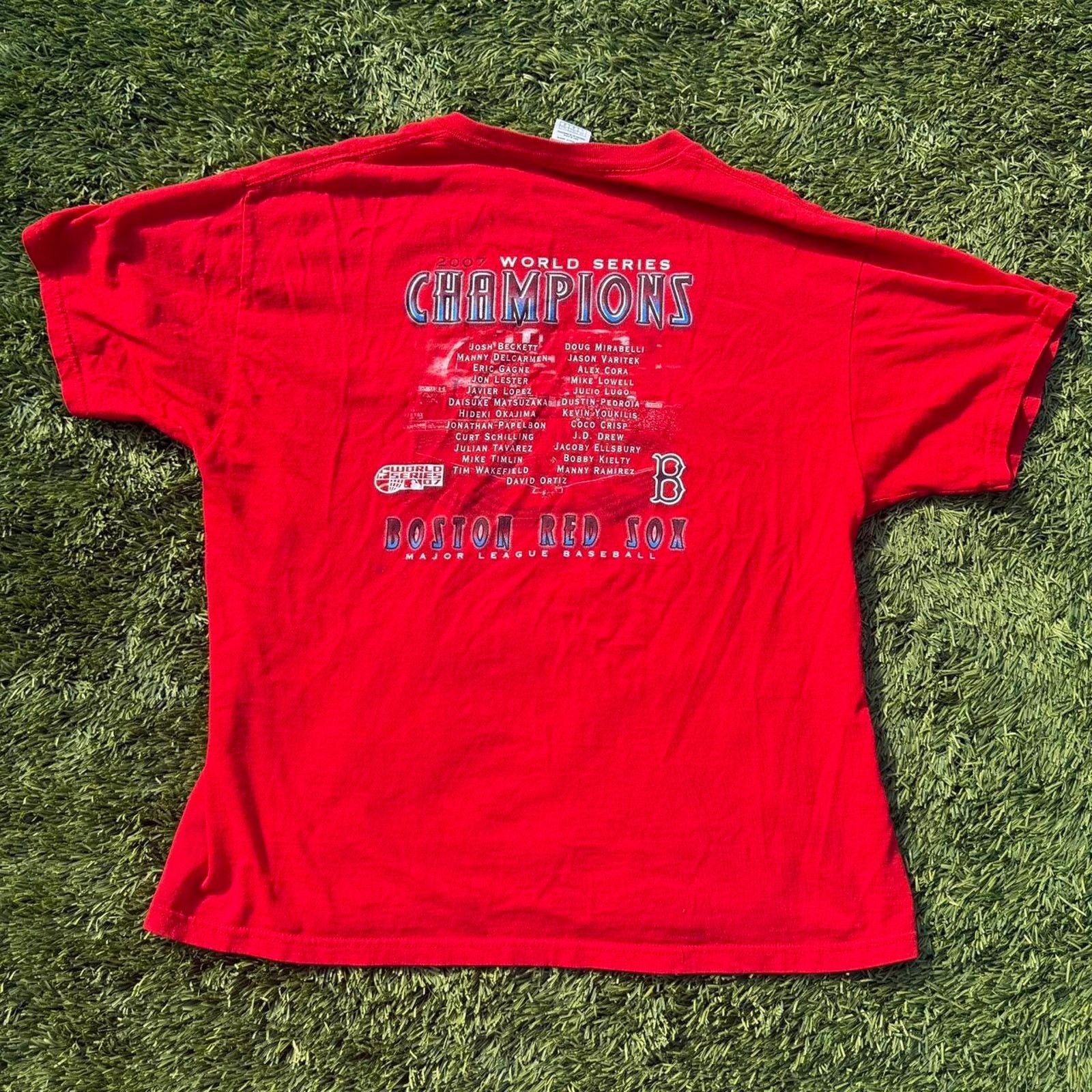Delta Boston Red Sox Vintage 2007 Champion Tee Size L Size US L / EU 52-54 / 3 - 3 Thumbnail