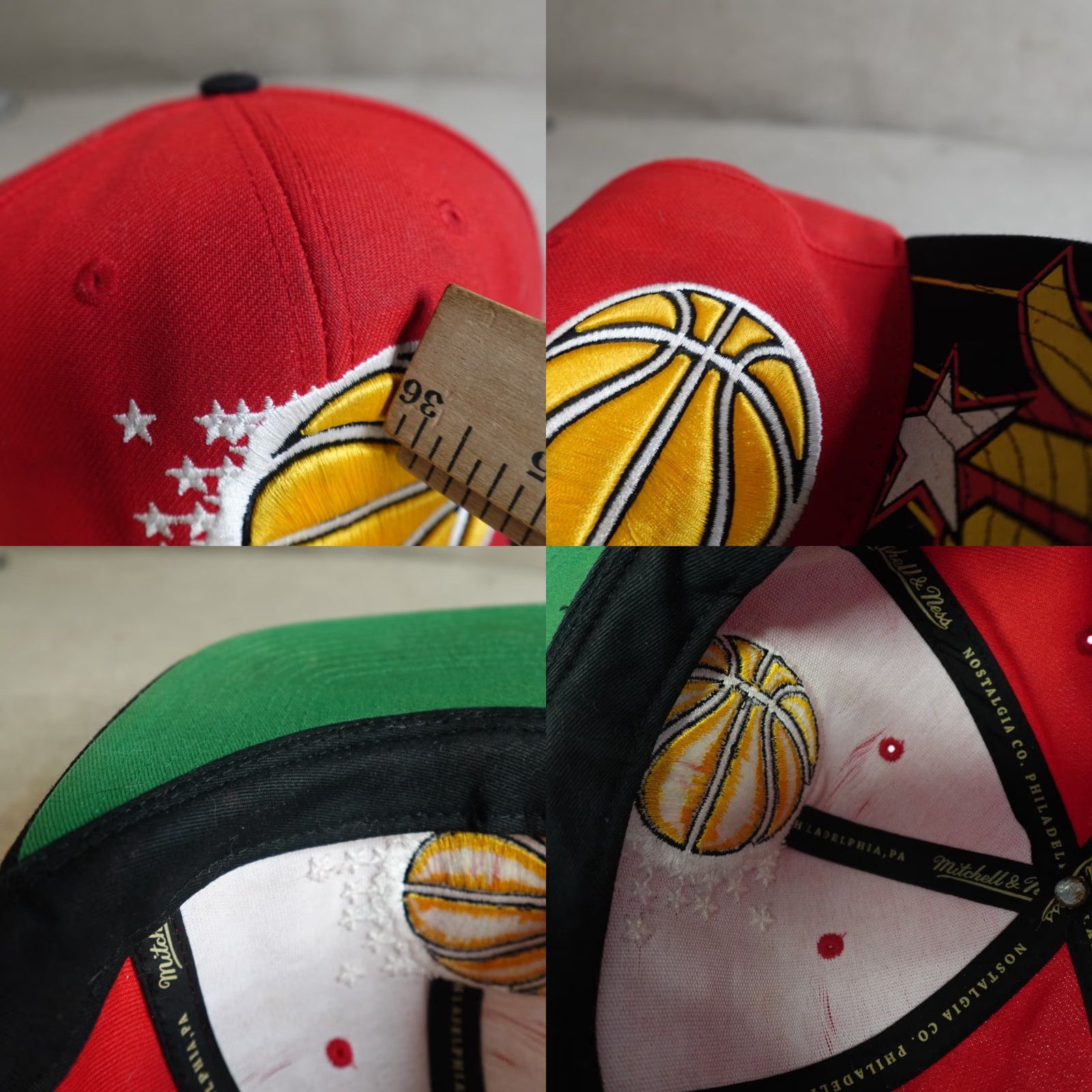 Mitchell & Ness Mitchell & Ness Orlando Magic Hat Red Embroidered Hardwood Classics Snapback Men One Size Cotton Size ONE SIZE - 8 Thumbnail