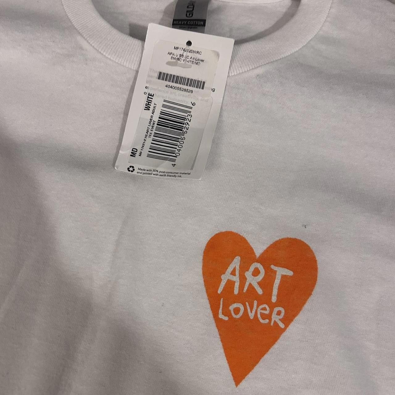 Designer Men's White and Orange Tshirt Size US M / EU 48-50 / 2 - 3 Thumbnail
