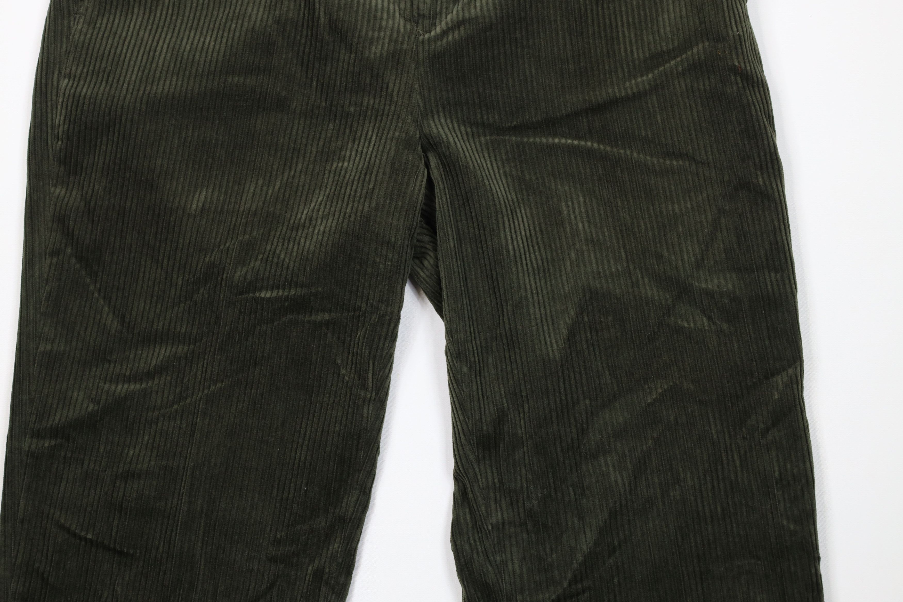 Vintage Vintage 90s Y2K Streetwear Wide Leg Chino Pants Green Size US 38 / EU 54 - 3 Thumbnail