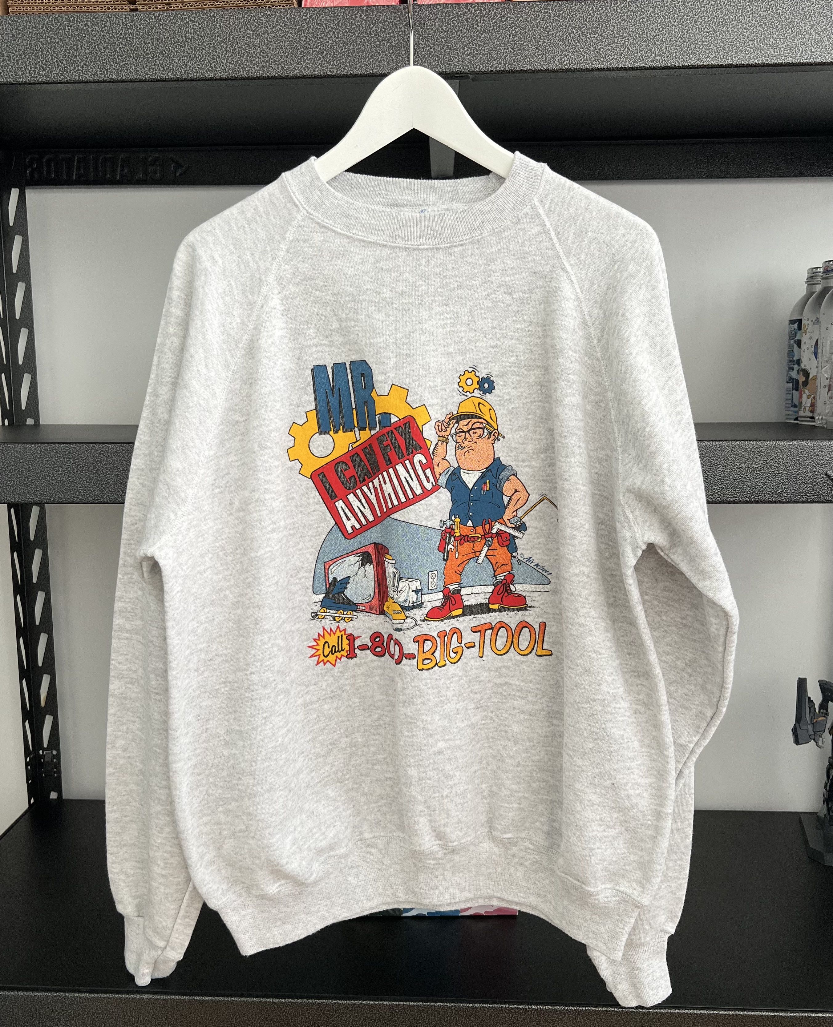 Hanes Vintage Mr BIg Tool Sweatshirt I can fix anything Size US XL / EU 56 / 4 - 1 Thumbnail