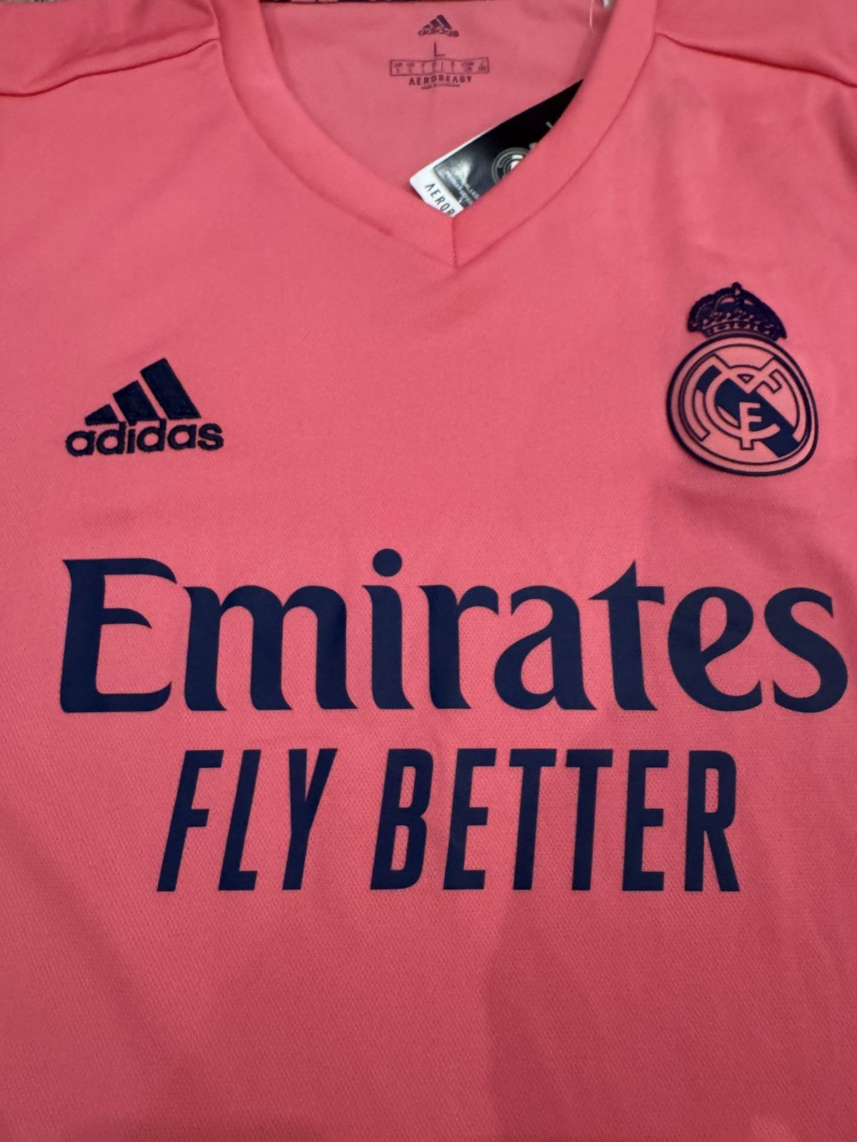 Adidas REAL MADRID 2020 2021 AWAY FOOTBALL JERSEY GI6463 SIZE L Size US L / EU 52-54 / 3 - 5 Thumbnail