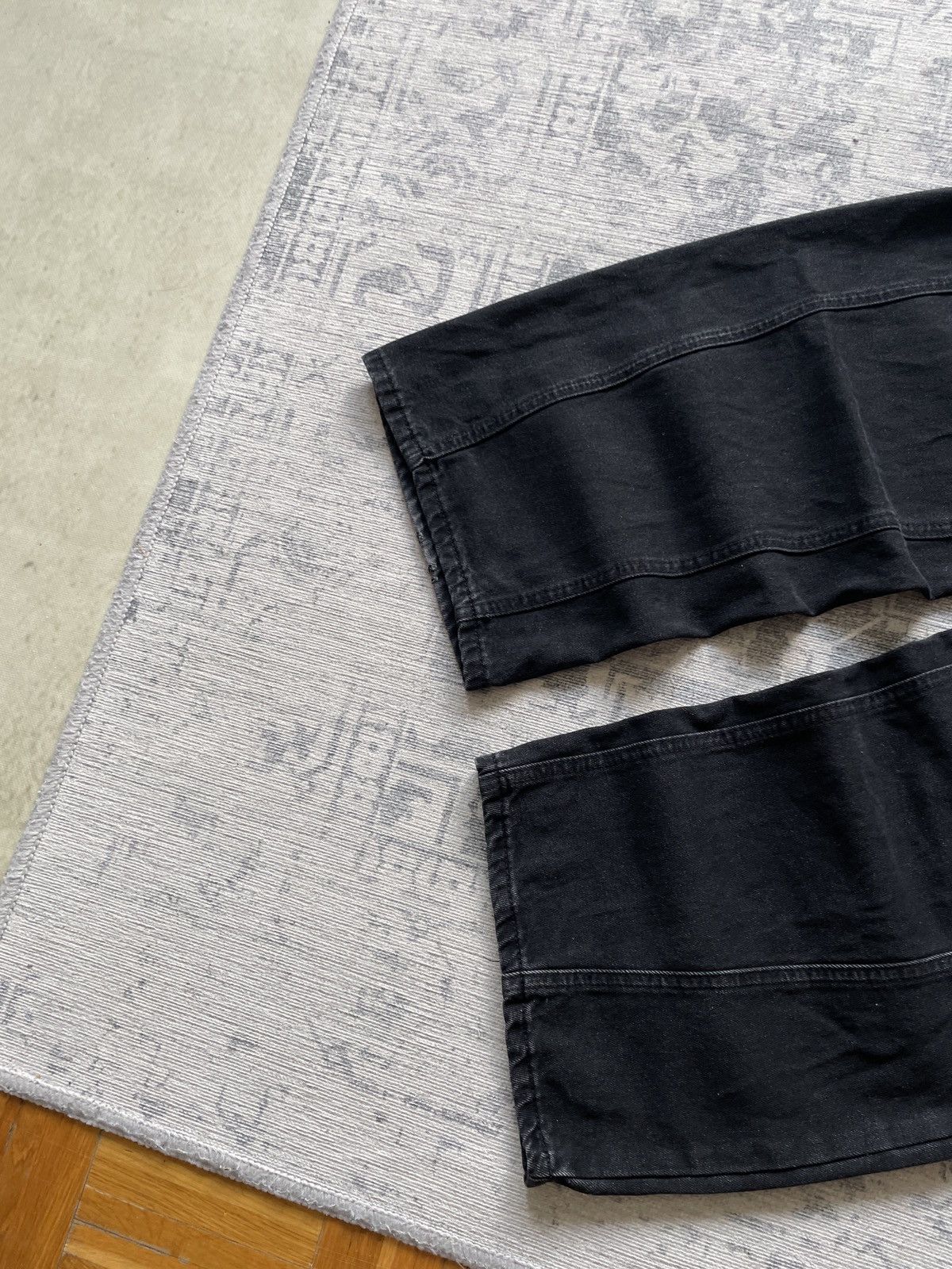 Japanese Brand × Vintage Vintage Baggy Wide Jeans Washed Faded Denim Flared Hype Y2K Size US 32 / EU 48 - 7 Thumbnail