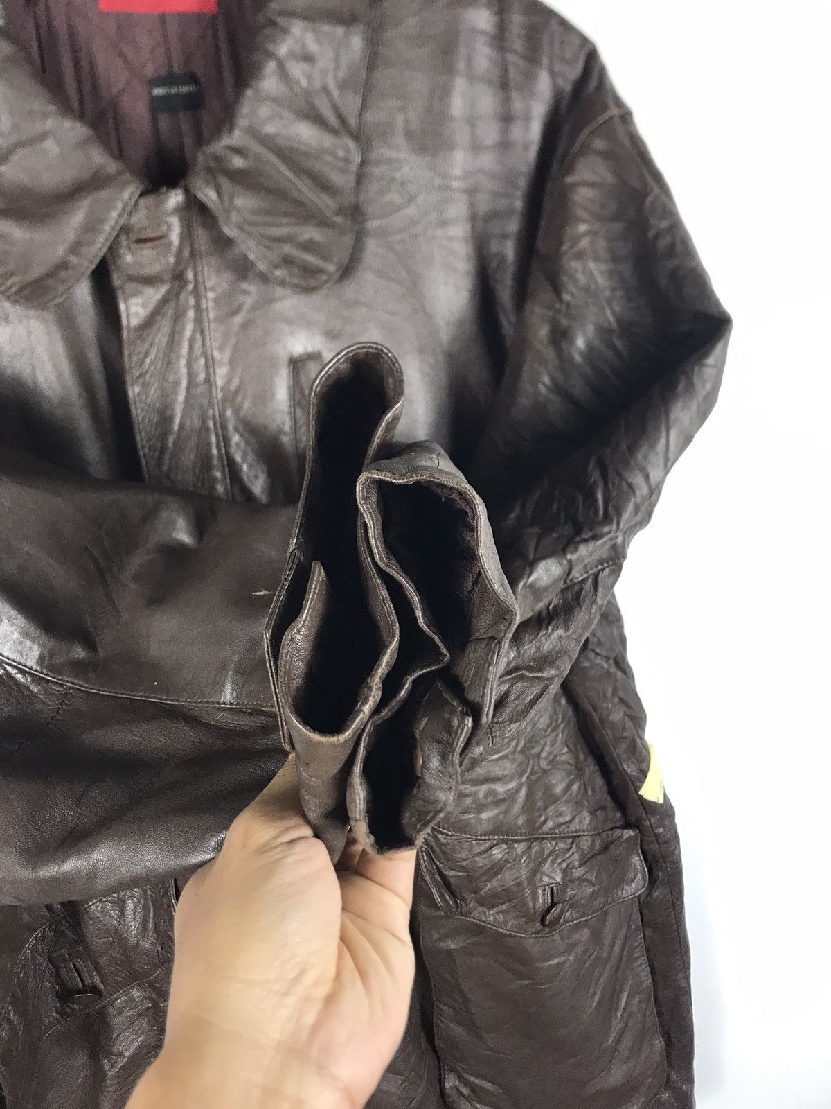 Lancel × Vintage ⚡️Vintage Lancel Paris Zipper Dark Brown Leather Jacket Size US M / EU 48-50 / 2 - 6 Thumbnail