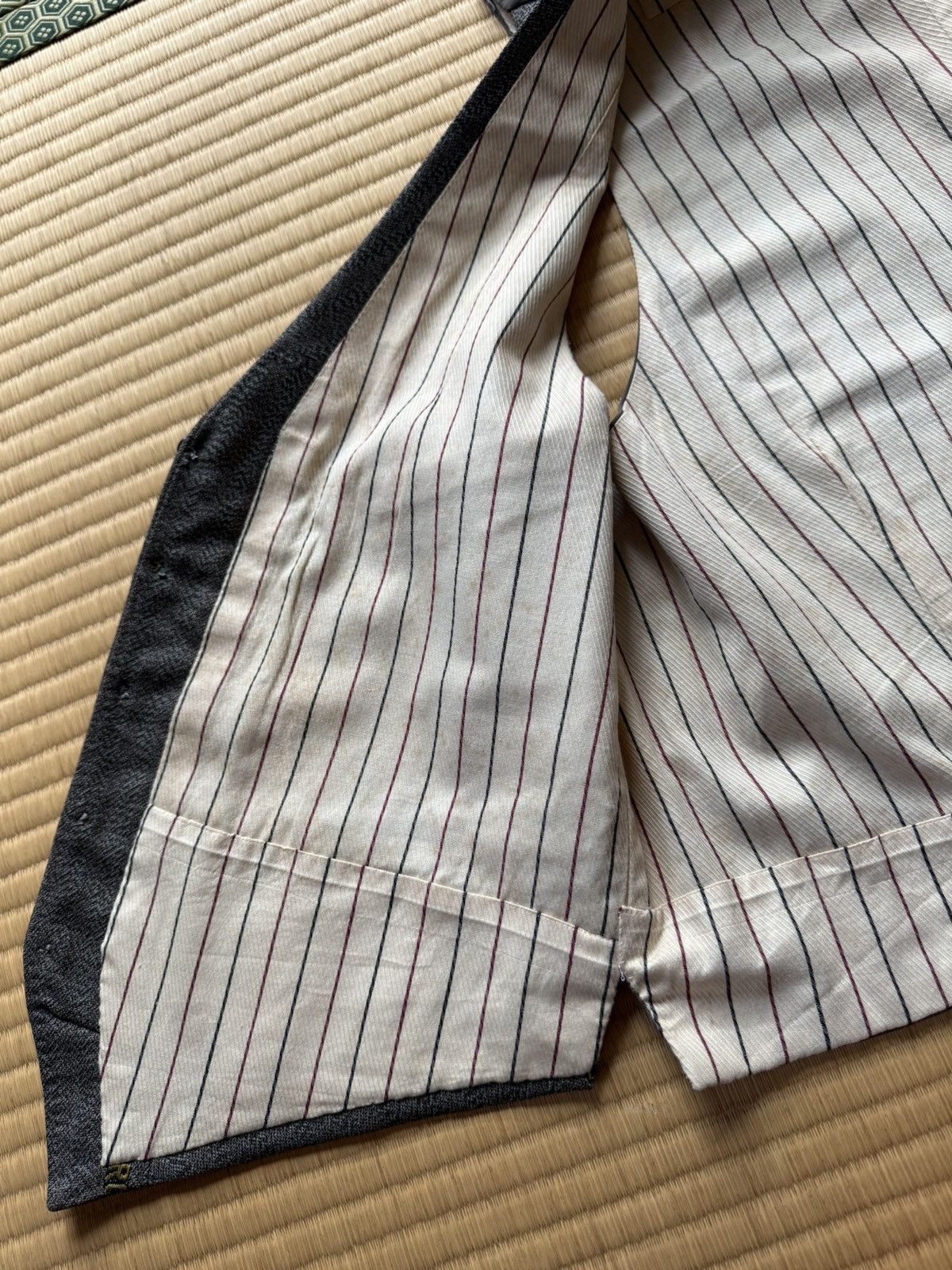 Other Autumn&Winter Vintage Japanese Blue Gray 3 Piece Wool Suit Size 36R - 15 Thumbnail