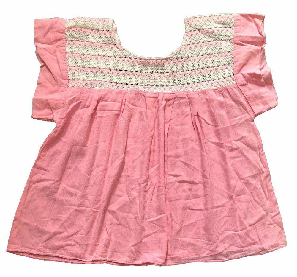 Designer New Pink Hand Made Blouse L Size L / US 10 / IT 46 - 2 Thumbnail