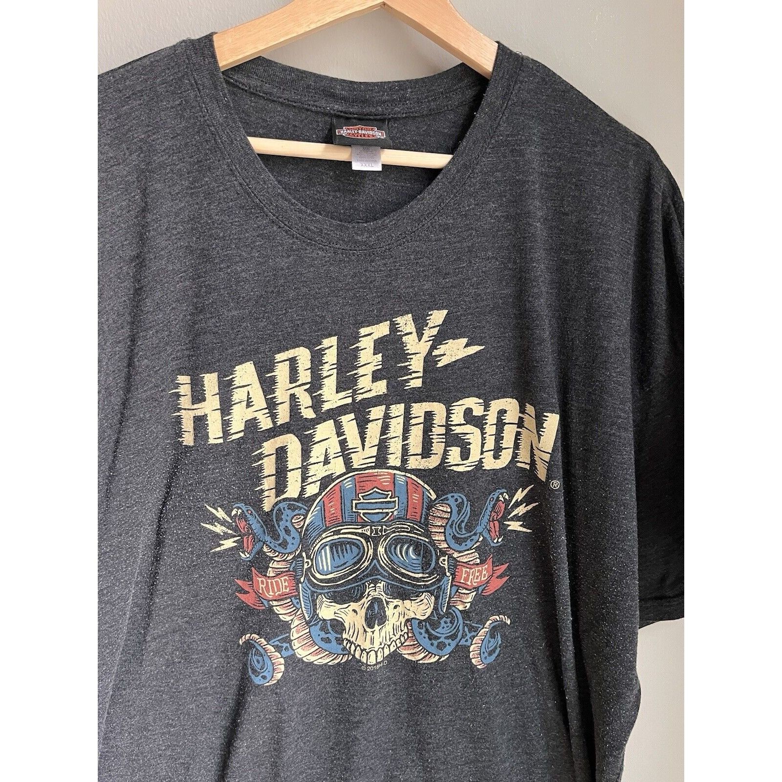 Harley Davidson VINTAGE STYLE HARLEY DAVIDSON MOTORCYLES GRAPHIC T SHIRT 3XL Size US XXL / EU 58 / 5 - 2 Thumbnail