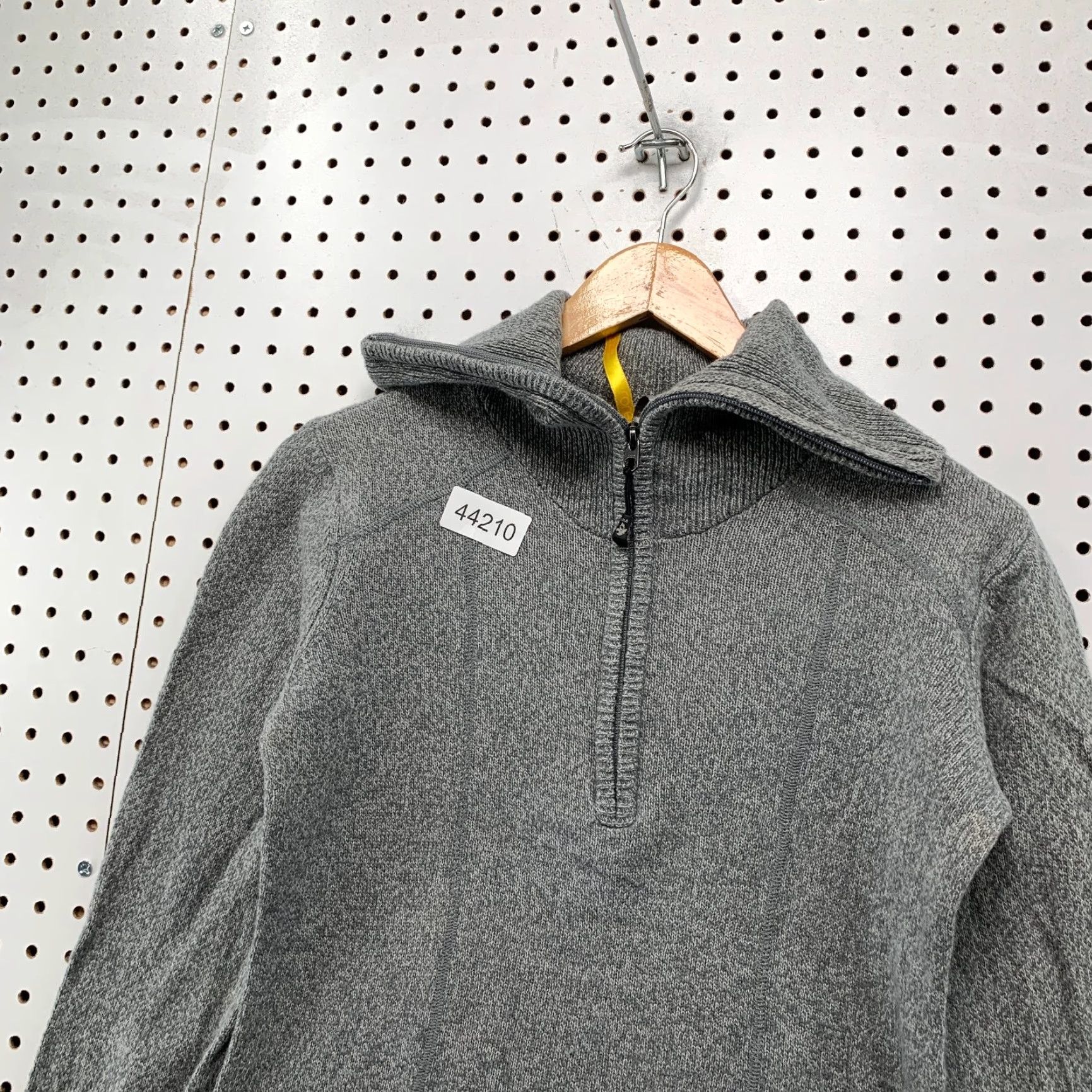 Vintage Lole Merino Wool 1/2 Zip Sweater Womens S Gray Cowl Neck 1/2 Zip Wool Knit Pullover Winter, Spring, Fall Womens Size S / US 4 / IT 40 - 5 Thumbnail