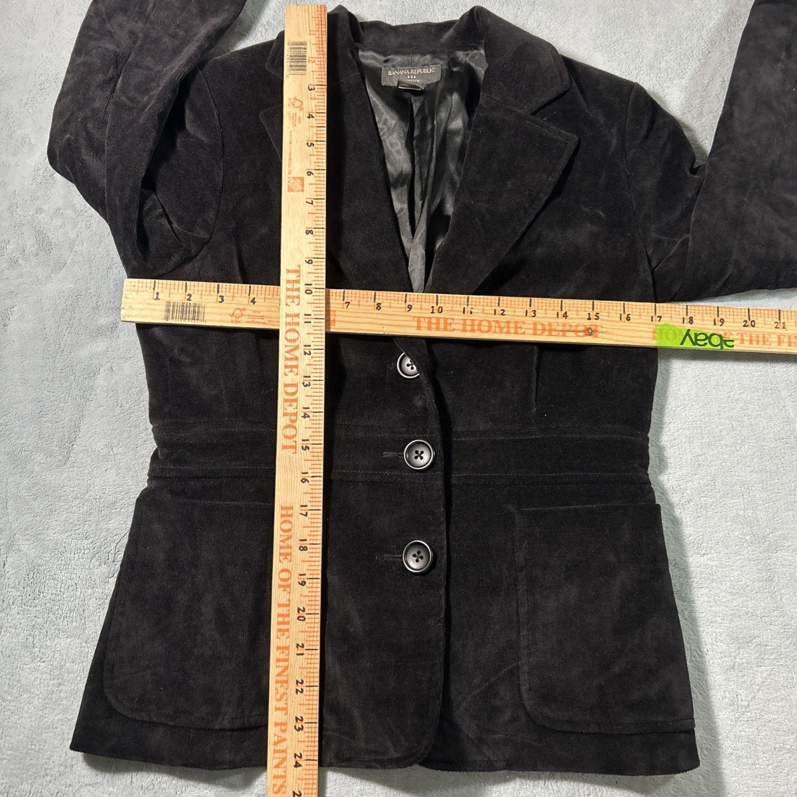 Banana Republic Single Breast Pea Coat Blazer Jacket Womens 4 Formal Black Size S / US 4 / IT 40 - 6 Thumbnail