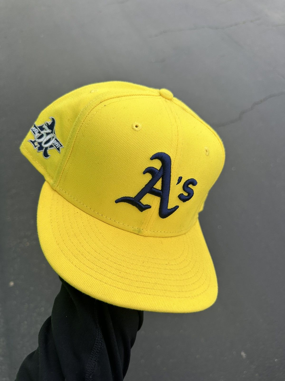 Hat Club Hat Club Exclusive 7 1/2 Oakland Athletics Fitted Hat Size ONE SIZE - 1 Thumbnail