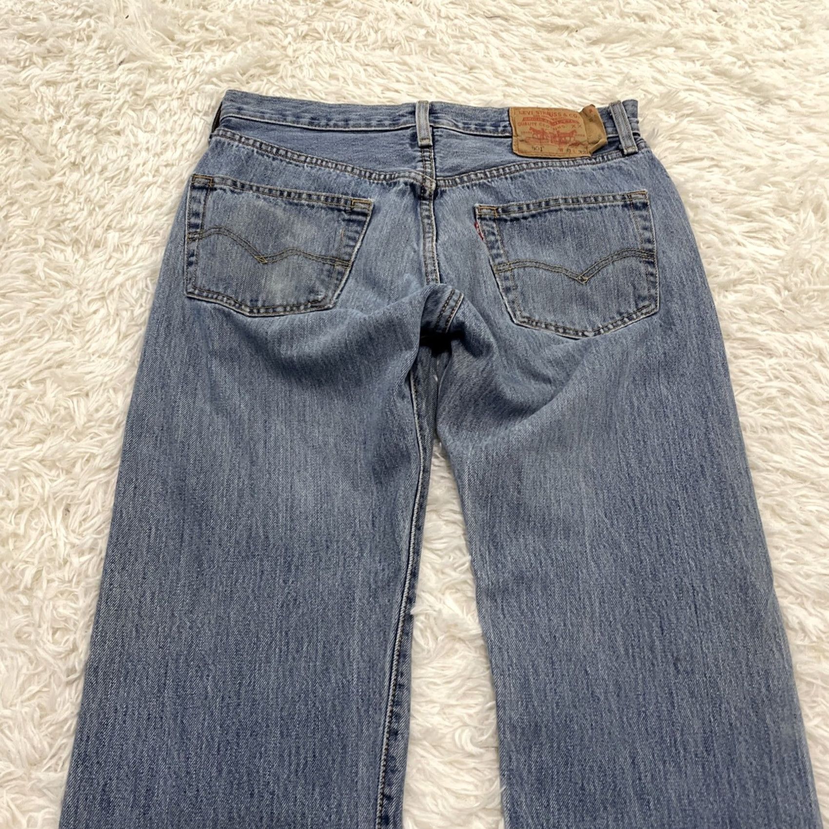 Levi's VINTAGE Levi's 501xx Jeans Men 31x32 Blue Straight Denim Work Grunge 90s USA 5-Pocket Mens Size US 31 - 3 Thumbnail