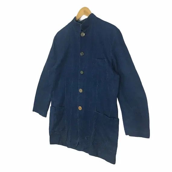 Comme des Garcons Vtg COMME DES GARCONS Indigo Denim Jeans Jacket Rei Kawakubo Size L / US 10 / IT 46 - 4 Thumbnail