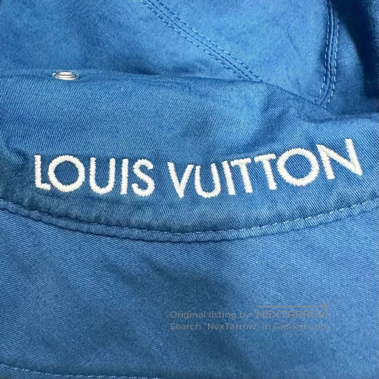 Louis Vuitton louis vuitton logo embroidered bucket hat. Size ONE SIZE - 4 Thumbnail