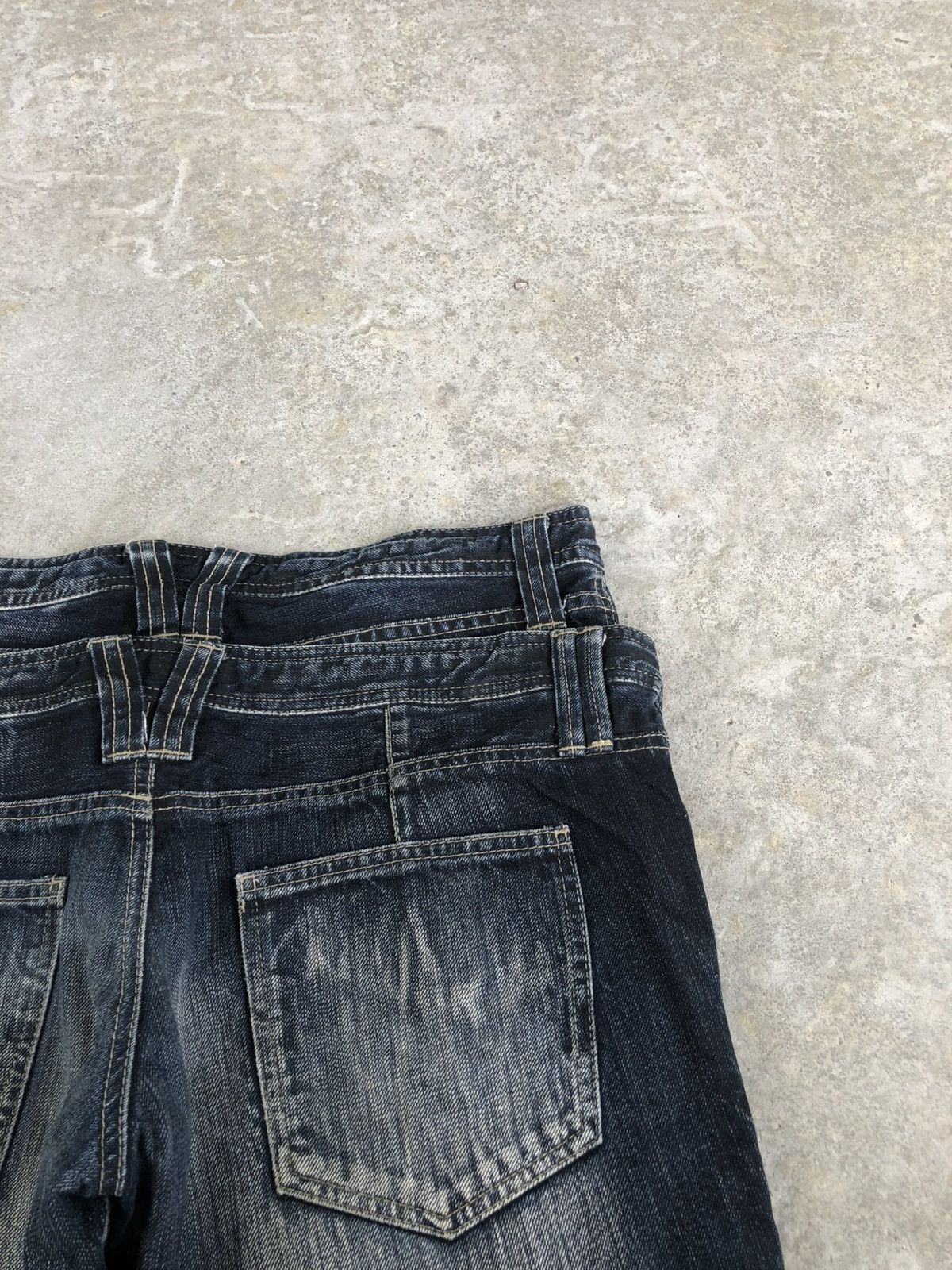 PPFM Japanese PPFM Double Waist Distressed Denim Size US 34 / EU 50 - 17 Thumbnail