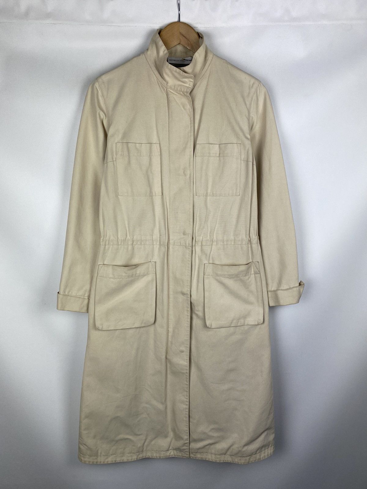 Brunello Cucinelli Brunello Cucinelli ladies full zip trench coat size M Size S / US 4 / IT 40 - 1 Thumbnail